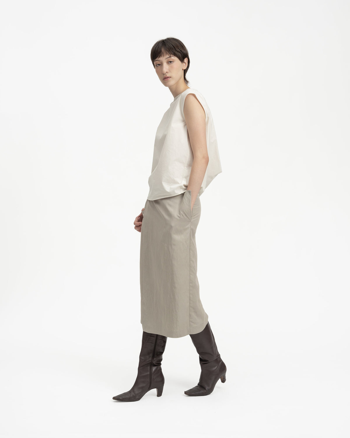 GRAYE | Sun Dried Draped Blouse