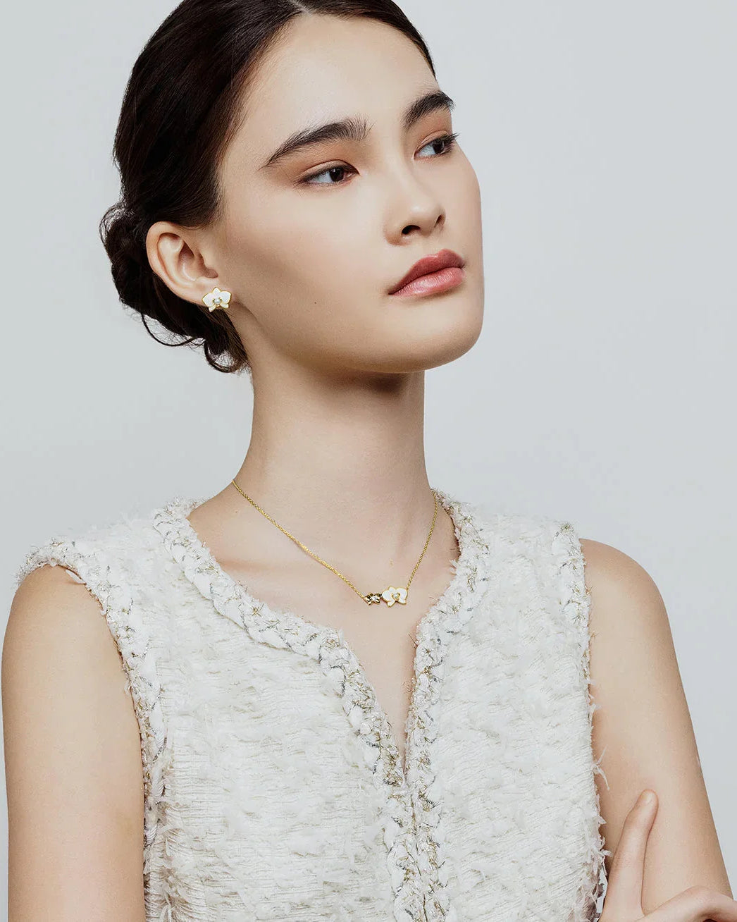 PEARLY LUSTRE | Top Grade Freshwater Pearl Earrings WE00788 | ORCHID