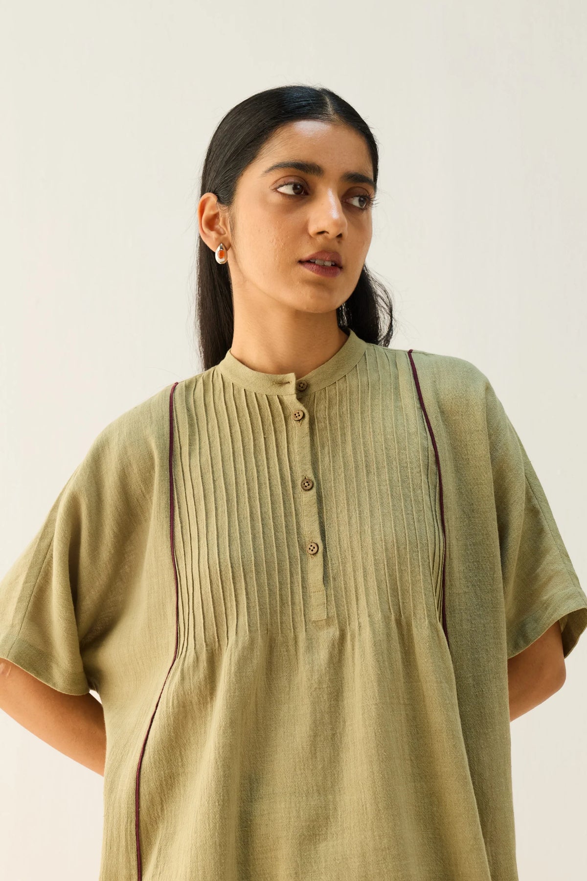 SUI | Bold Heart Handspun Handwoven Organic Cotton Shirt