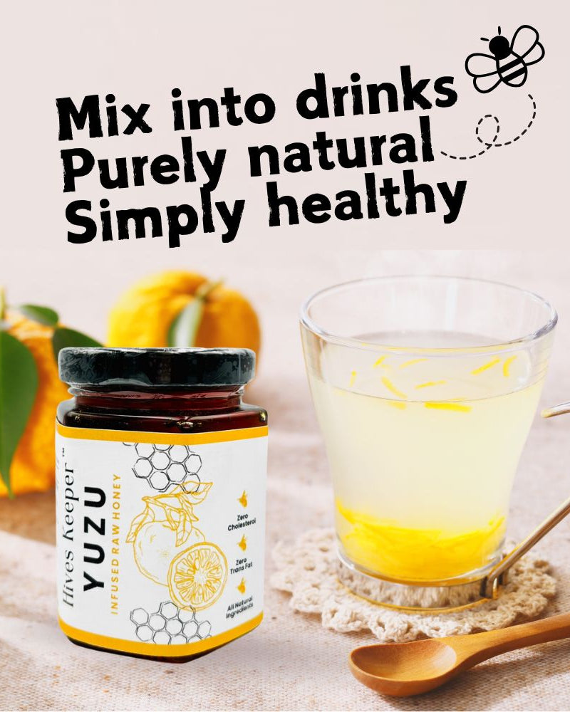 HIVES KEEPER | Infused Raw Honey Combo Gift Set - Yuzu & Peach Infused Raw Honey