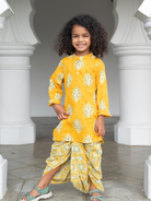NIMBU | Mira Yellow Boys Kurta Dhoti in Cotton