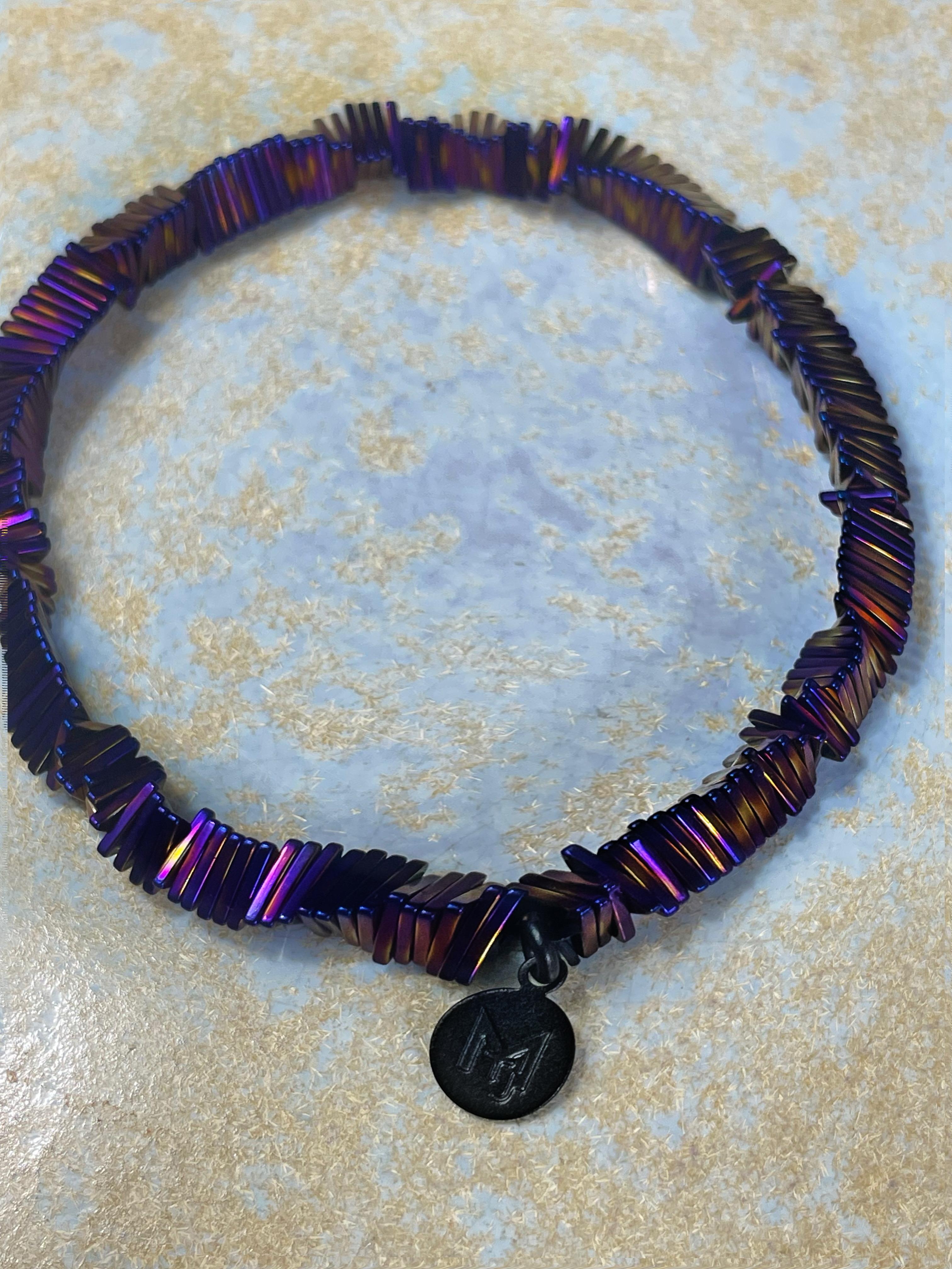 MARILYN TAN JEWELLERY | Kinetic Hematite Gemstone Elastic Bracelet