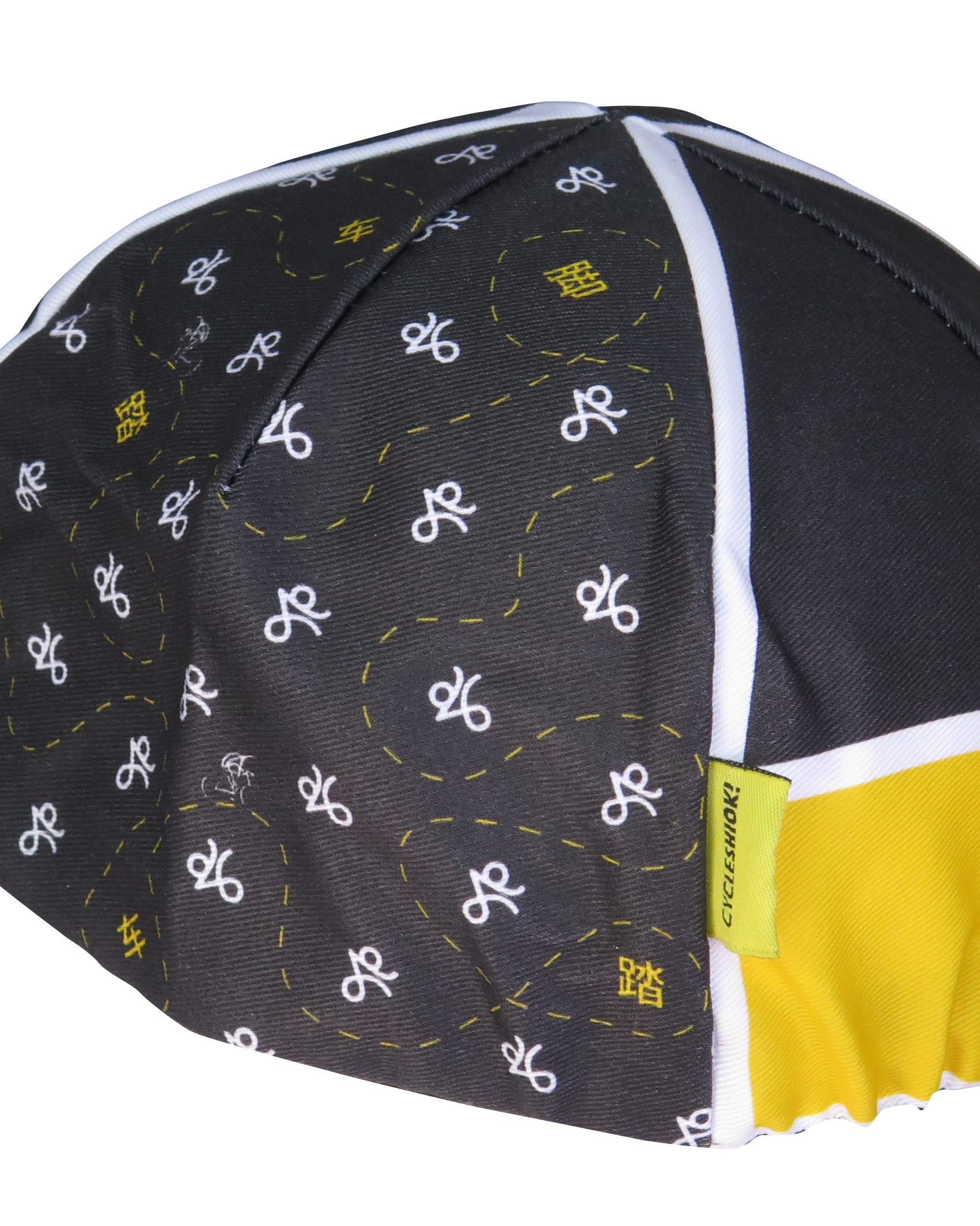A DESIGN BY TAKACHYA | Cycling Cap - Cycle Shiok Yellow Black