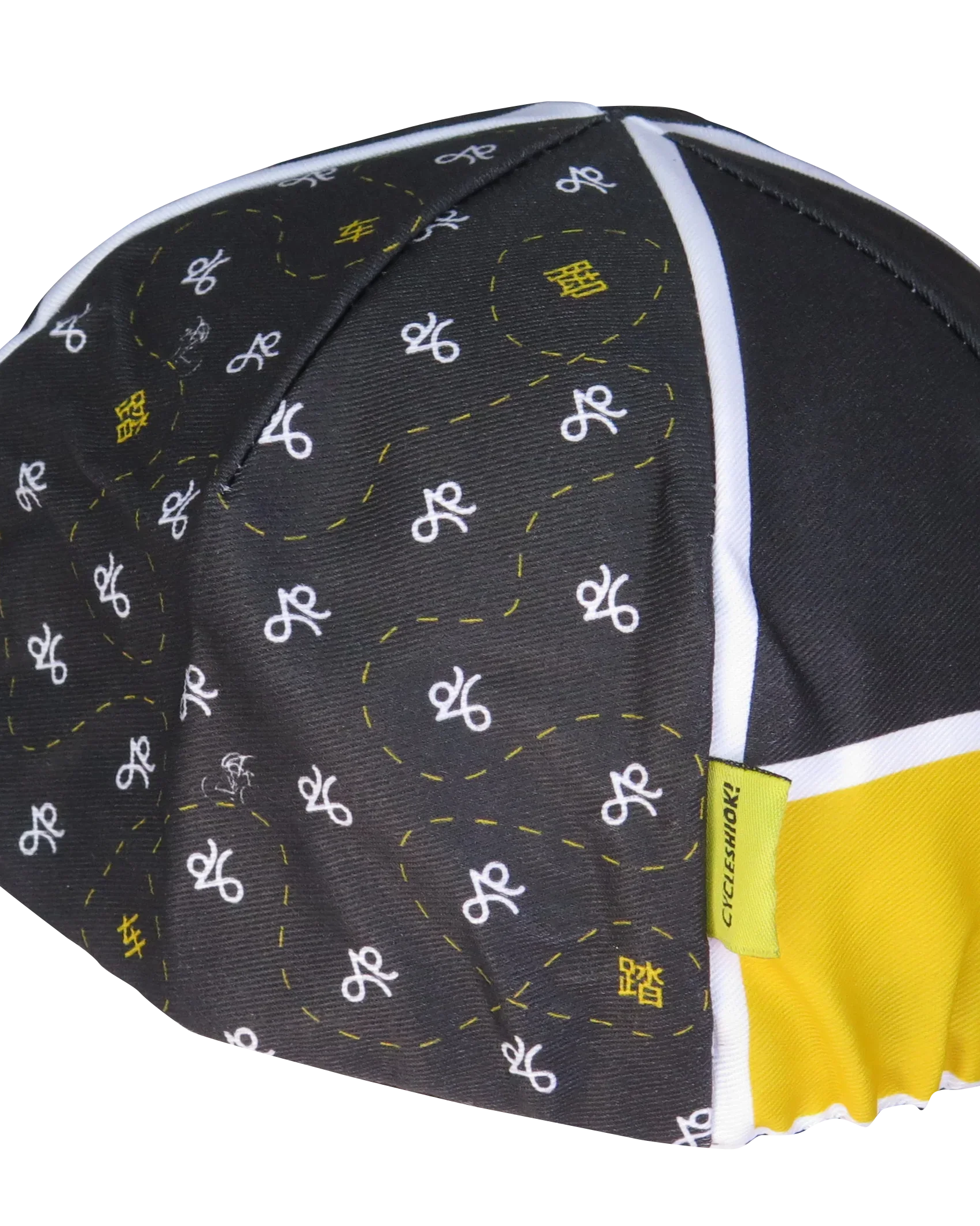 A DESIGN BY TAKACHYA | Cycling Cap - Cycle Shiok Yellow Black