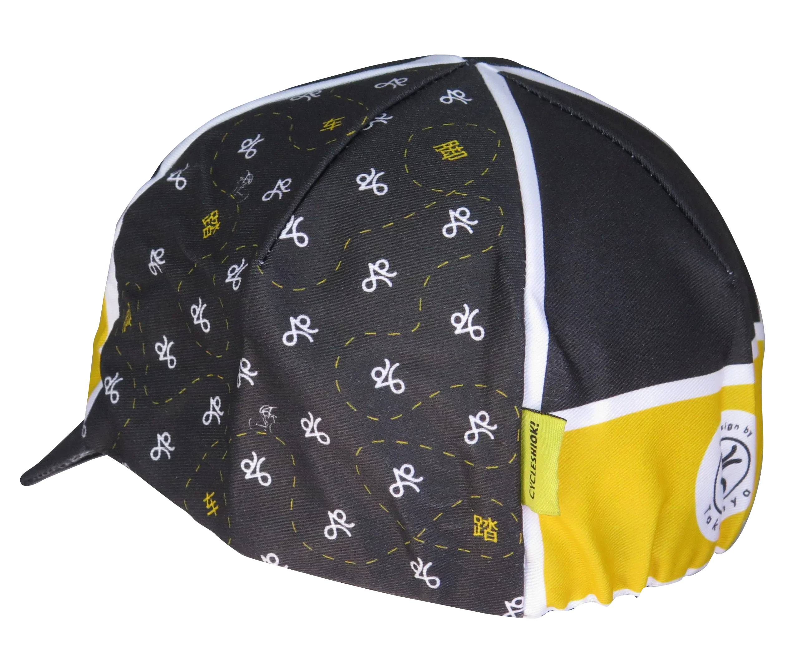 A DESIGN BY TAKACHYA | Cycling Cap - Cycle Shiok Yellow Black