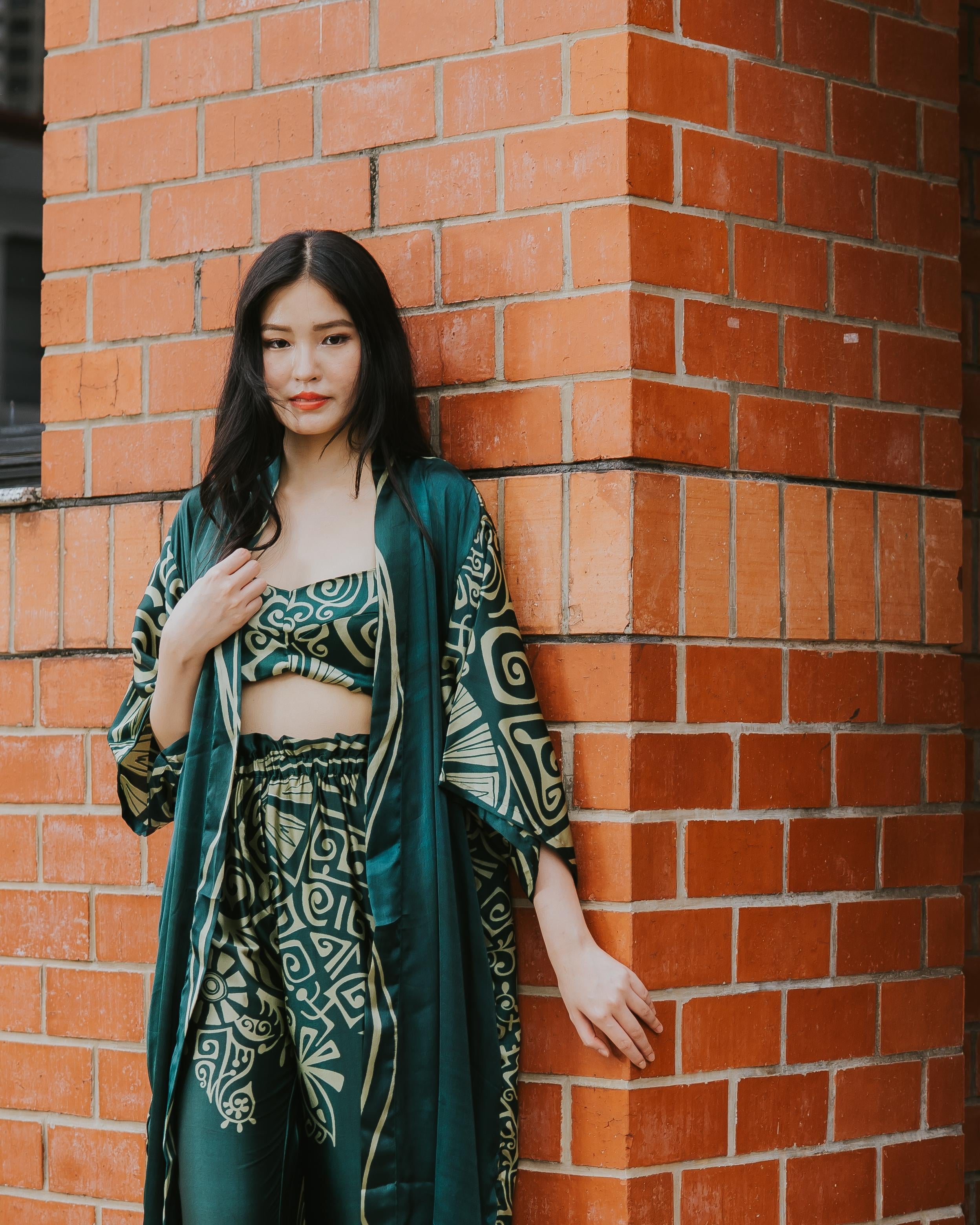 RAJA RANI | Modal Silk Long Kimono