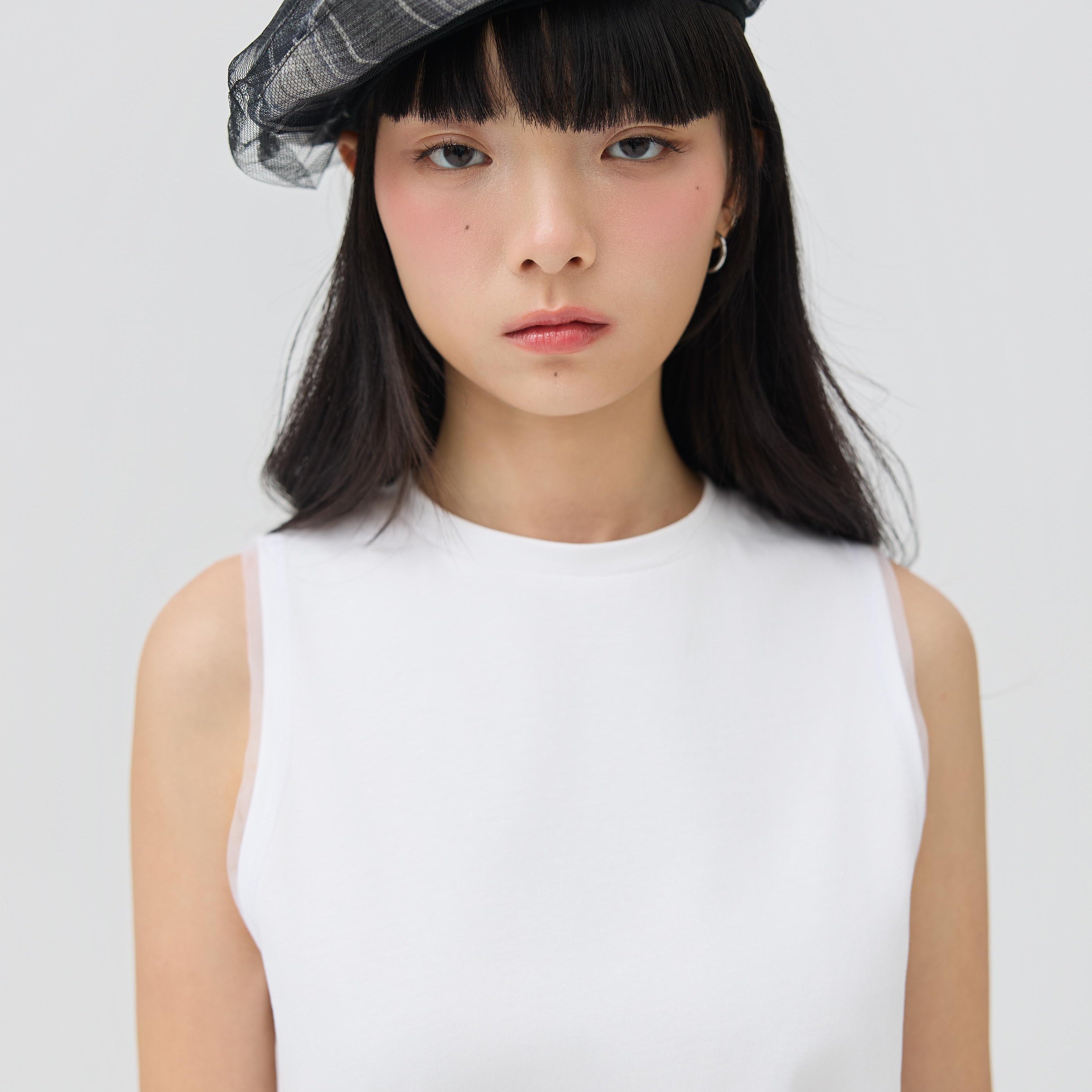 3EIGHTH | Kage Beret in Black Tartan Double Gauze