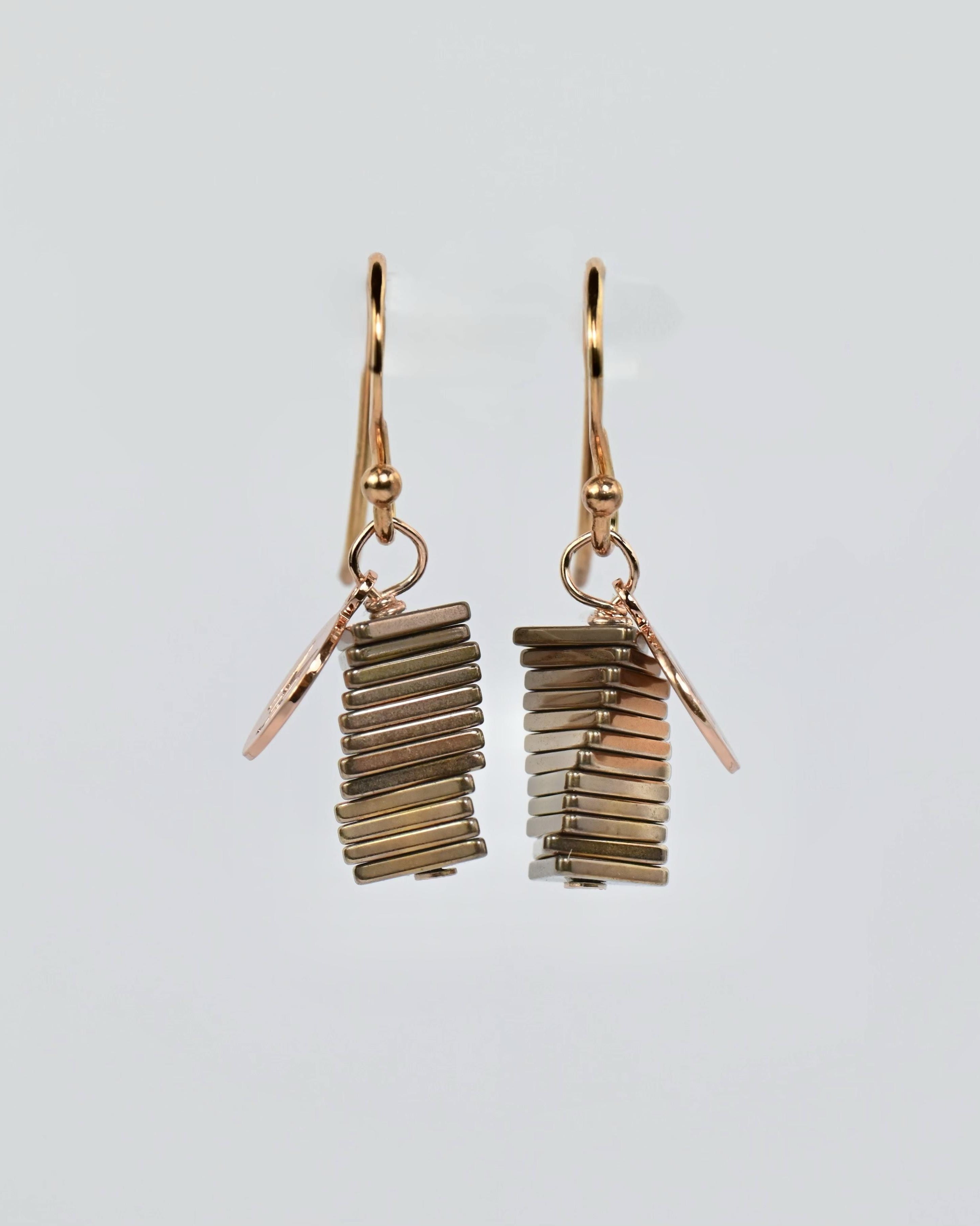 MARILYN TAN JEWELLERY | Electric Kinetic Hematite Hook Earrings