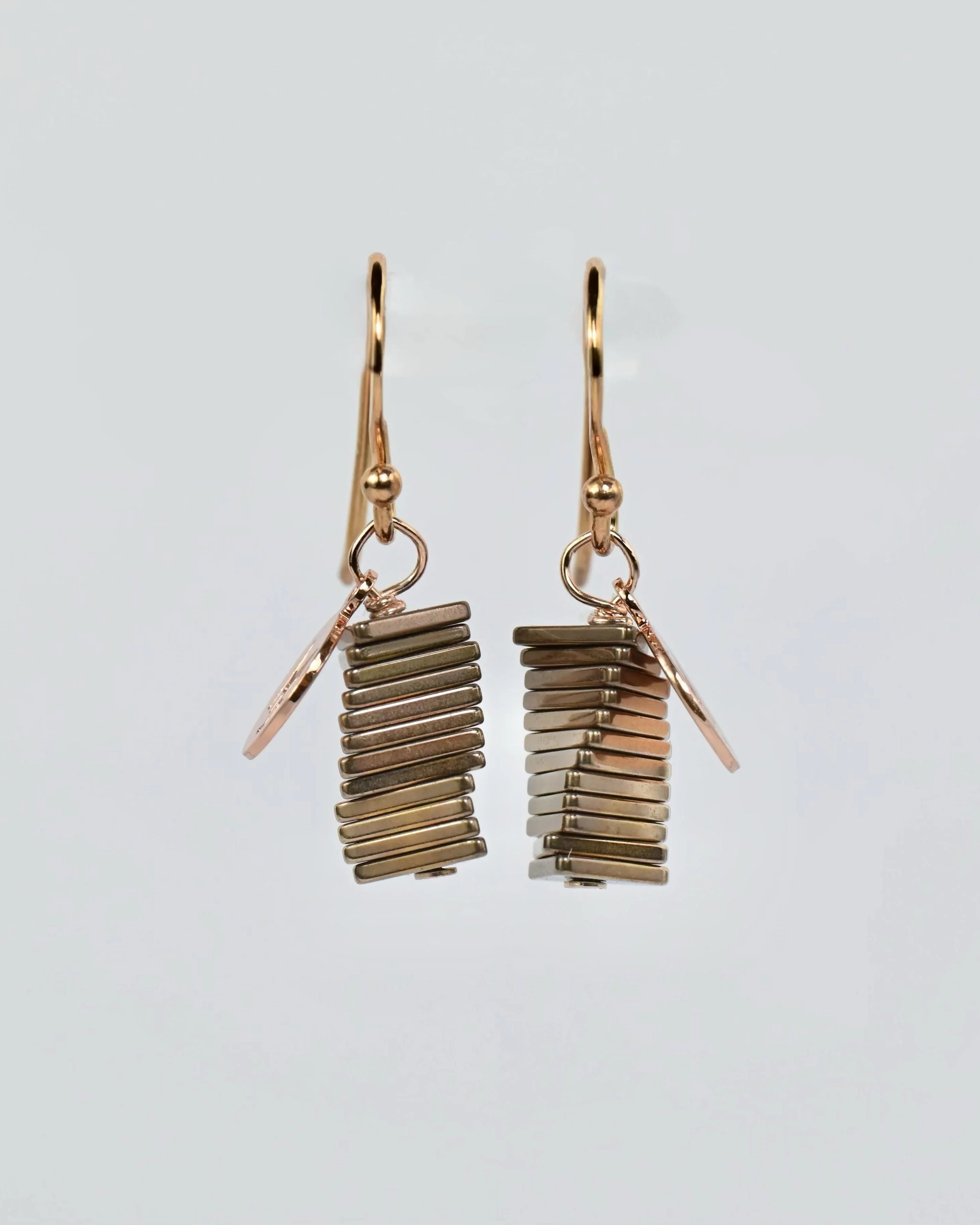 MARILYN TAN JEWELLERY | Electric Kinetic Hematite Hook Earrings