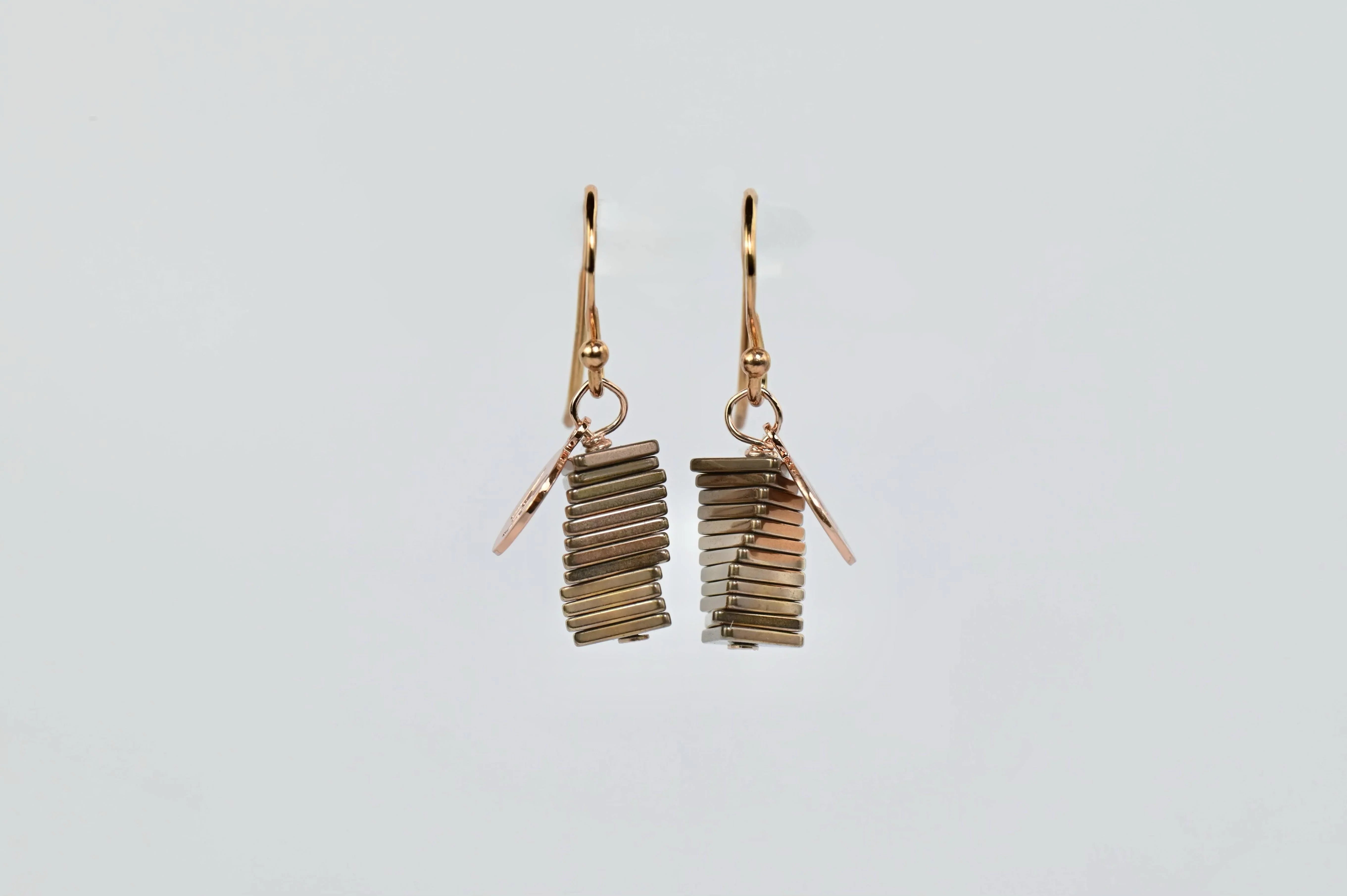 MARILYN TAN JEWELLERY | Electric Kinetic Hematite Hook Earrings