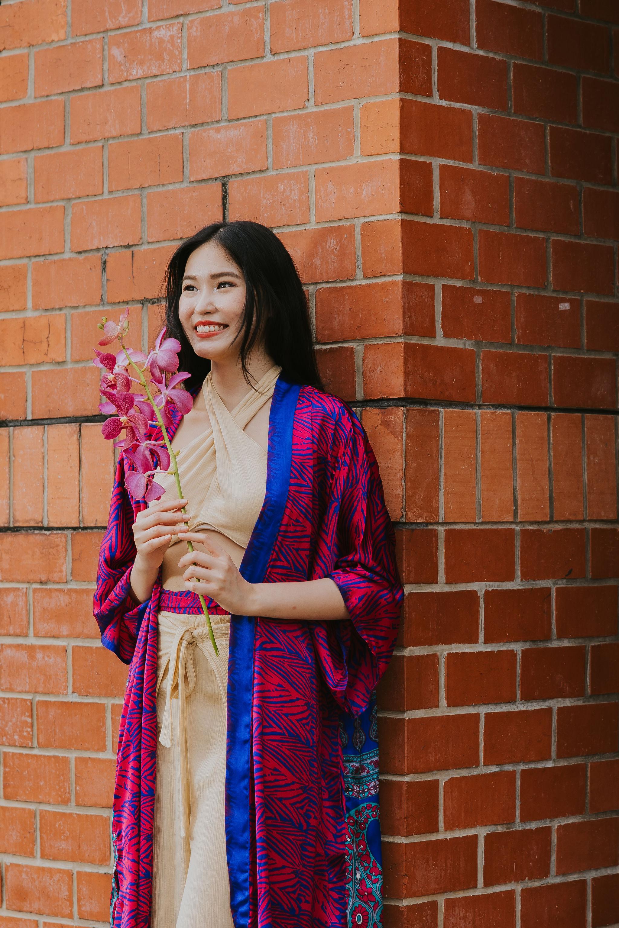 RAJA RANI | Modal Silk Long Kimono