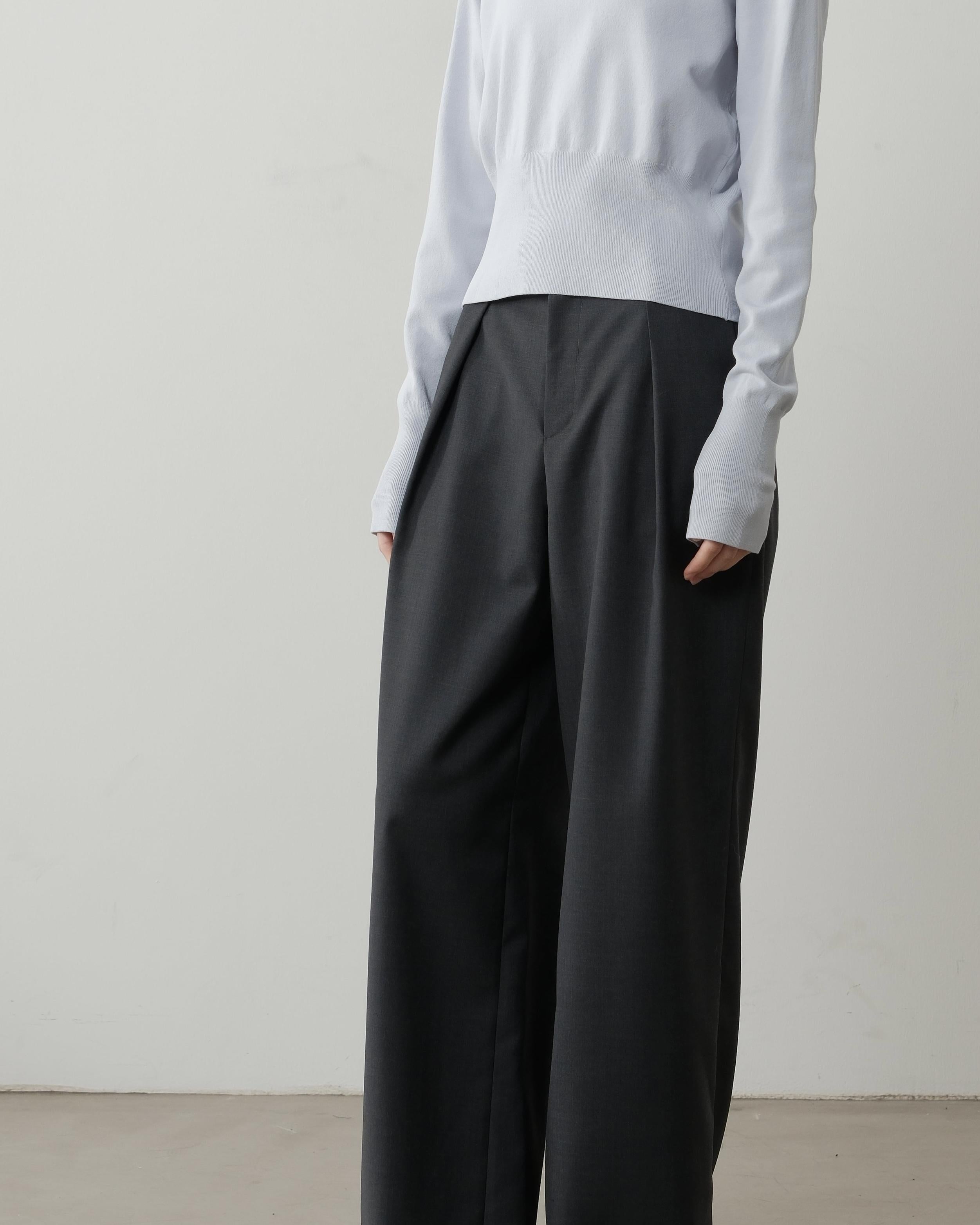 LAYERPLAN | Tirra Pleated High-Waist Trousers