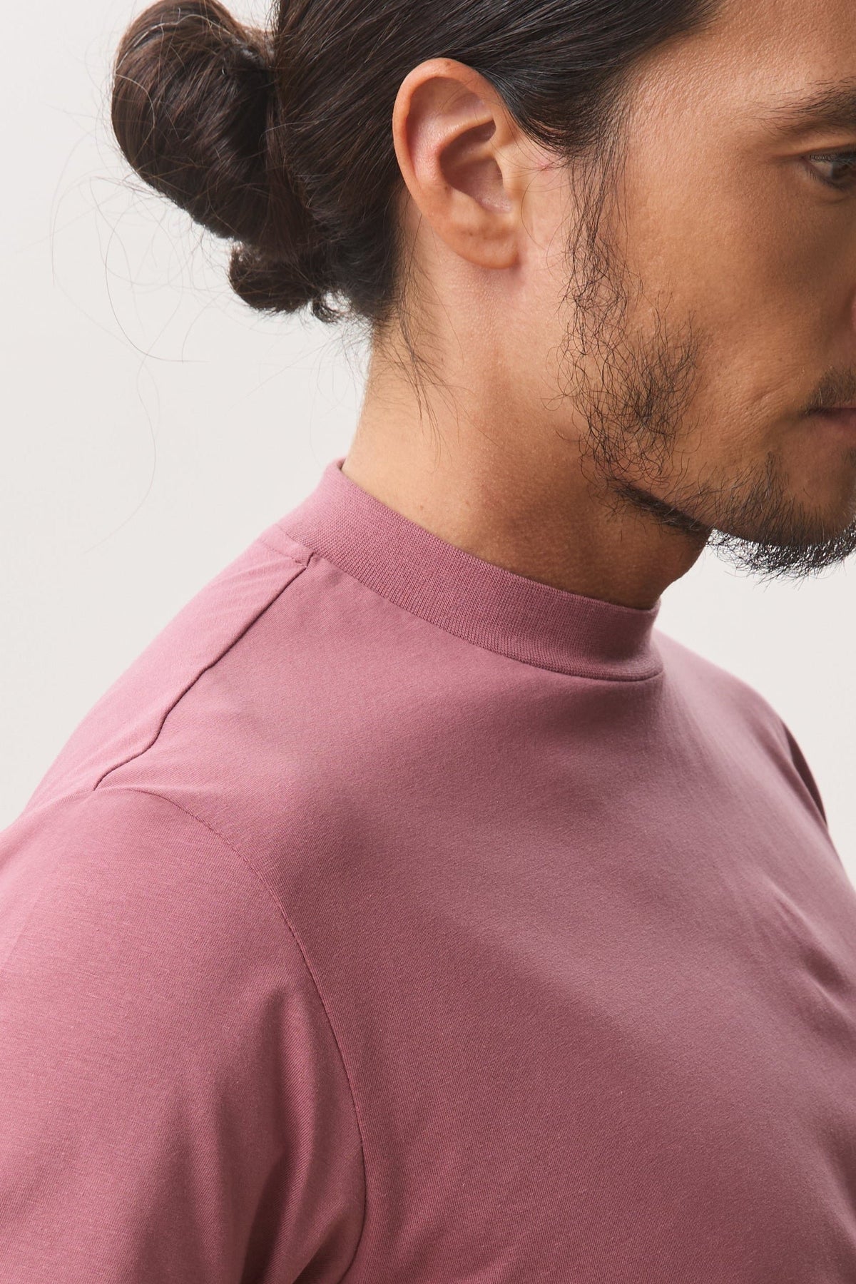 HOUSE OF ANON | Arlo Mock Neck Tee, Jersey