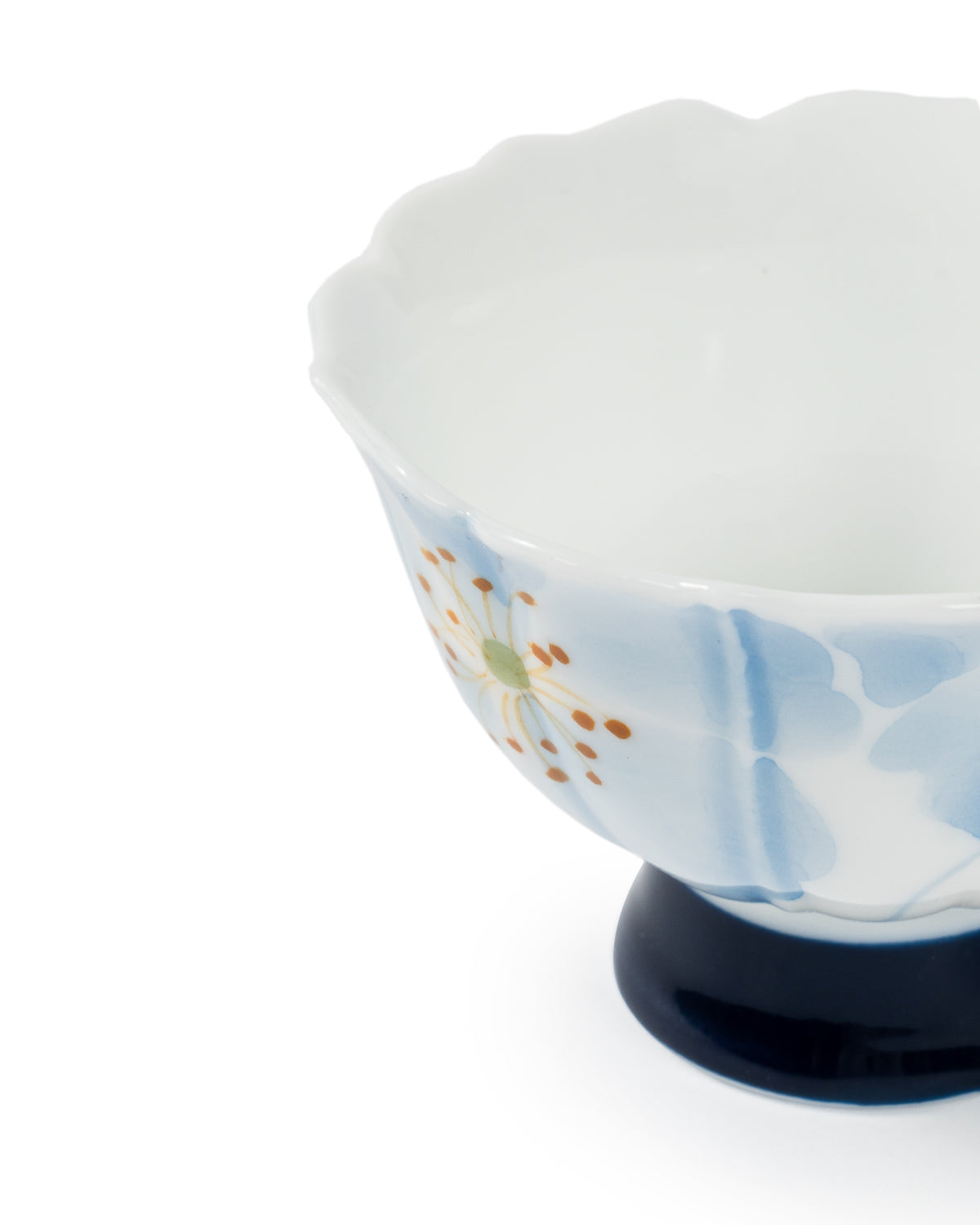 CRAFILAB | Blue Begonia & Tall Foot Teacup