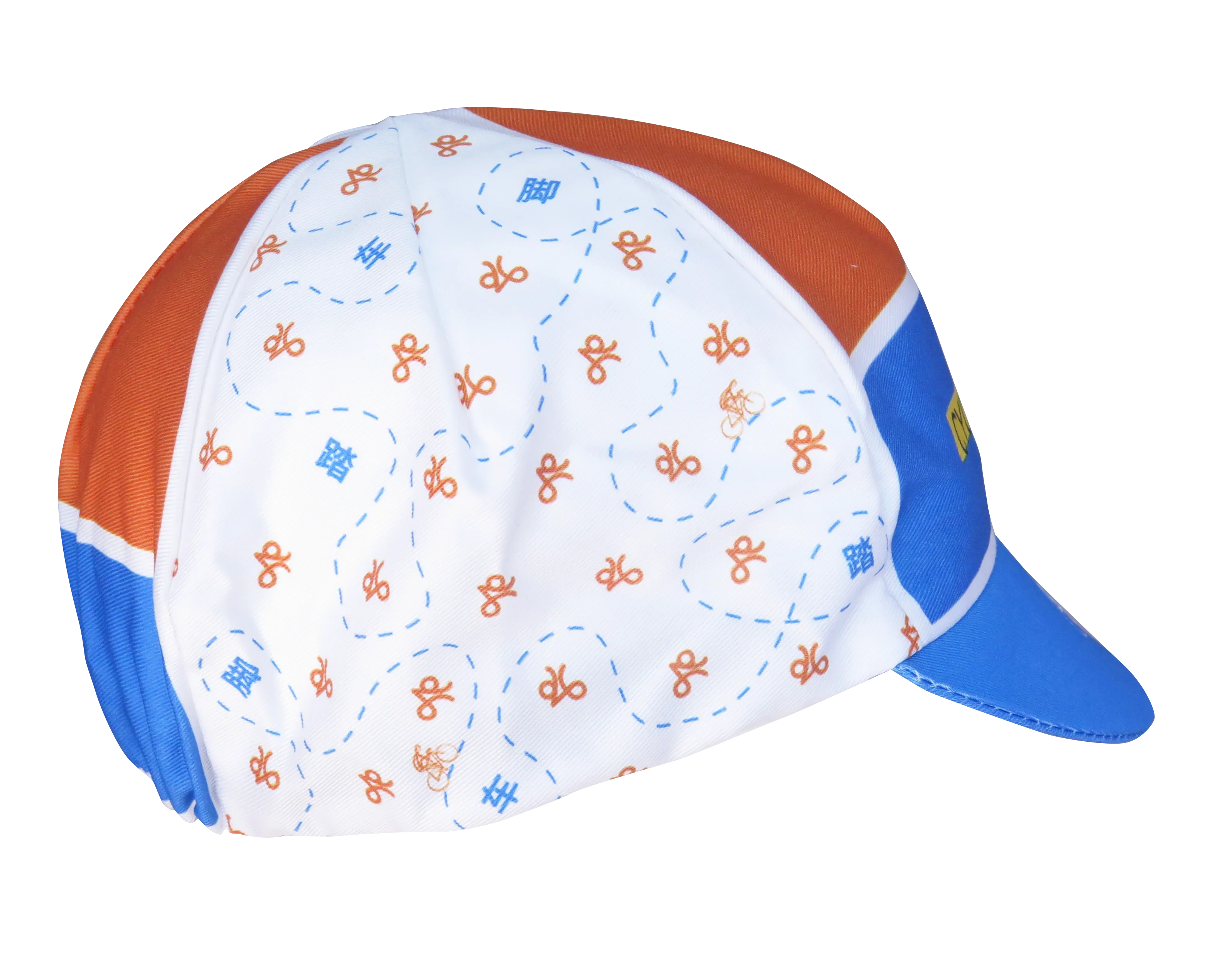 A DESIGN BY TAKACHYA | Cycling Cap - Cycle Shiok Orange Blue