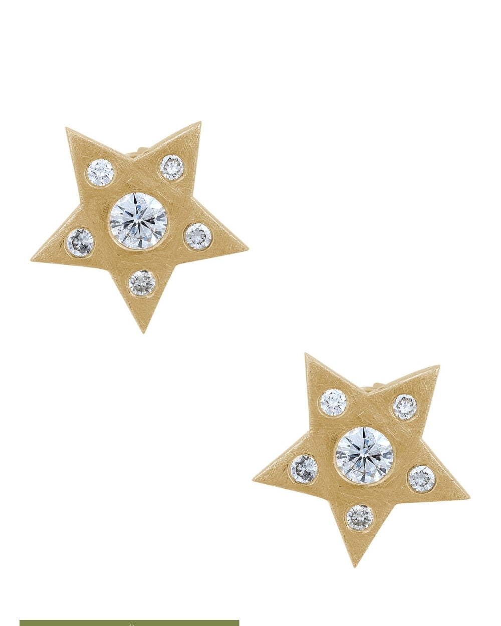 CREATIVE JEWELLERY STUDIO | 18k Gold Diamond "Five Direction Fortunes" Earrings by Arcaza Riezelina