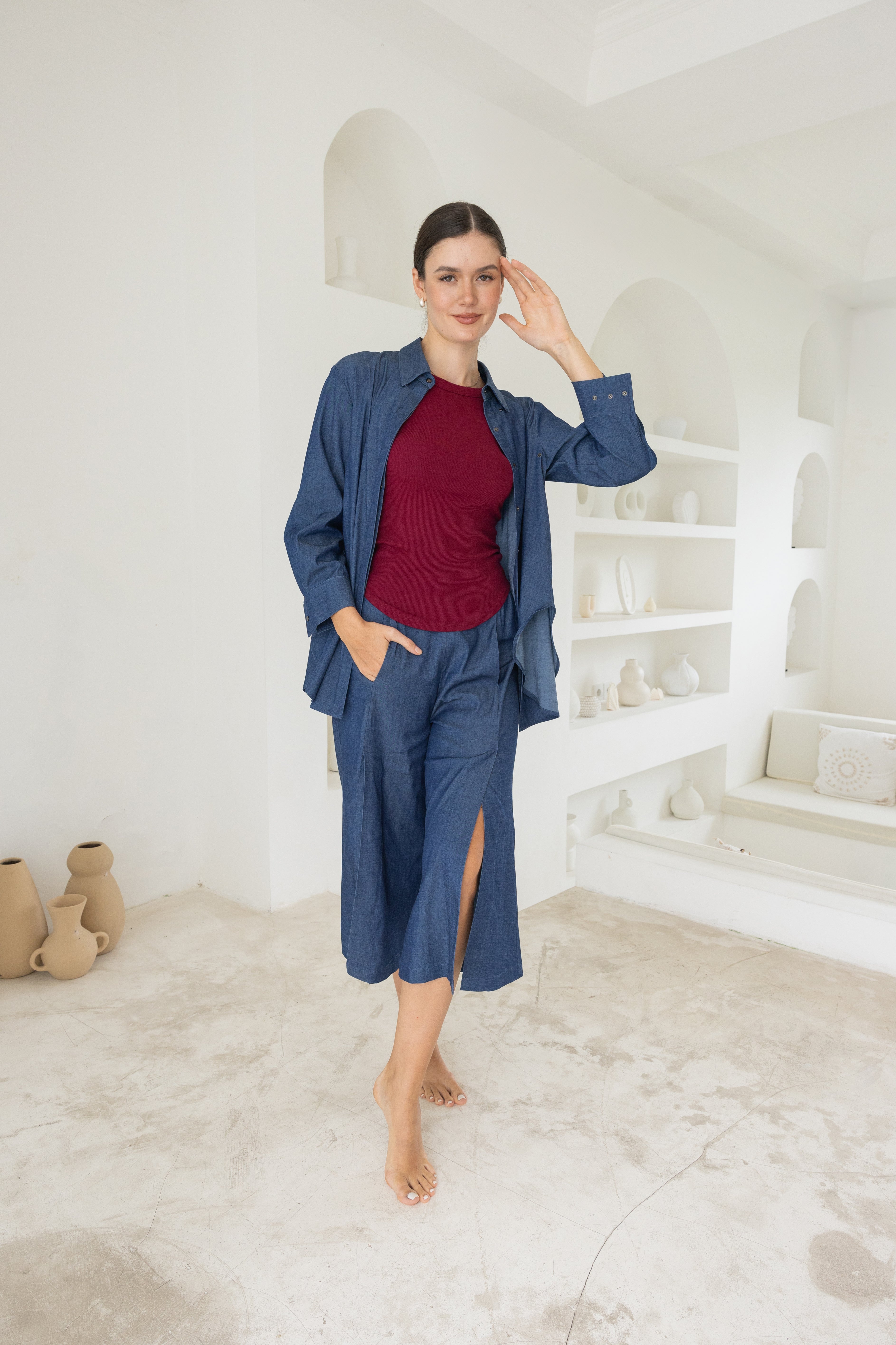 OLIVE BASICS | Delilah All-Occasion TENCEL™ Shirt