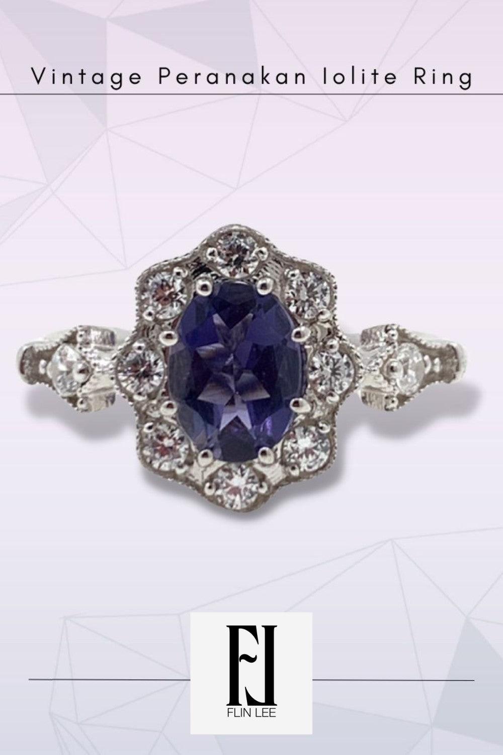 CREATIVE JEWELLERY STUDIO | Peranakan Iolite Ring by Flin Lee