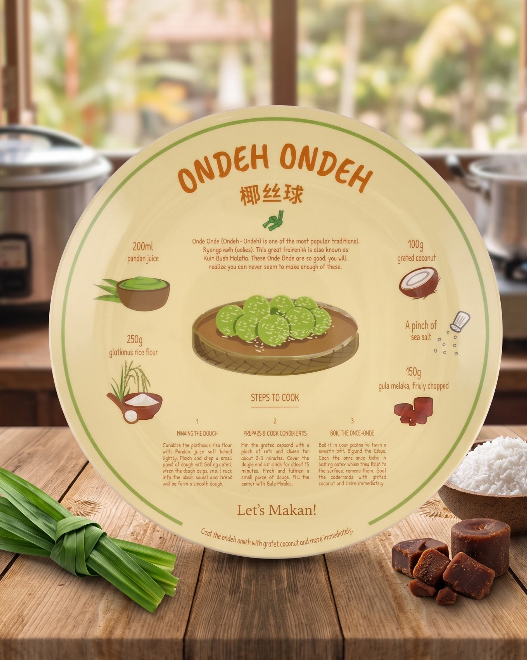 NOM | Recipe Plate (Ondeh Ondeh)