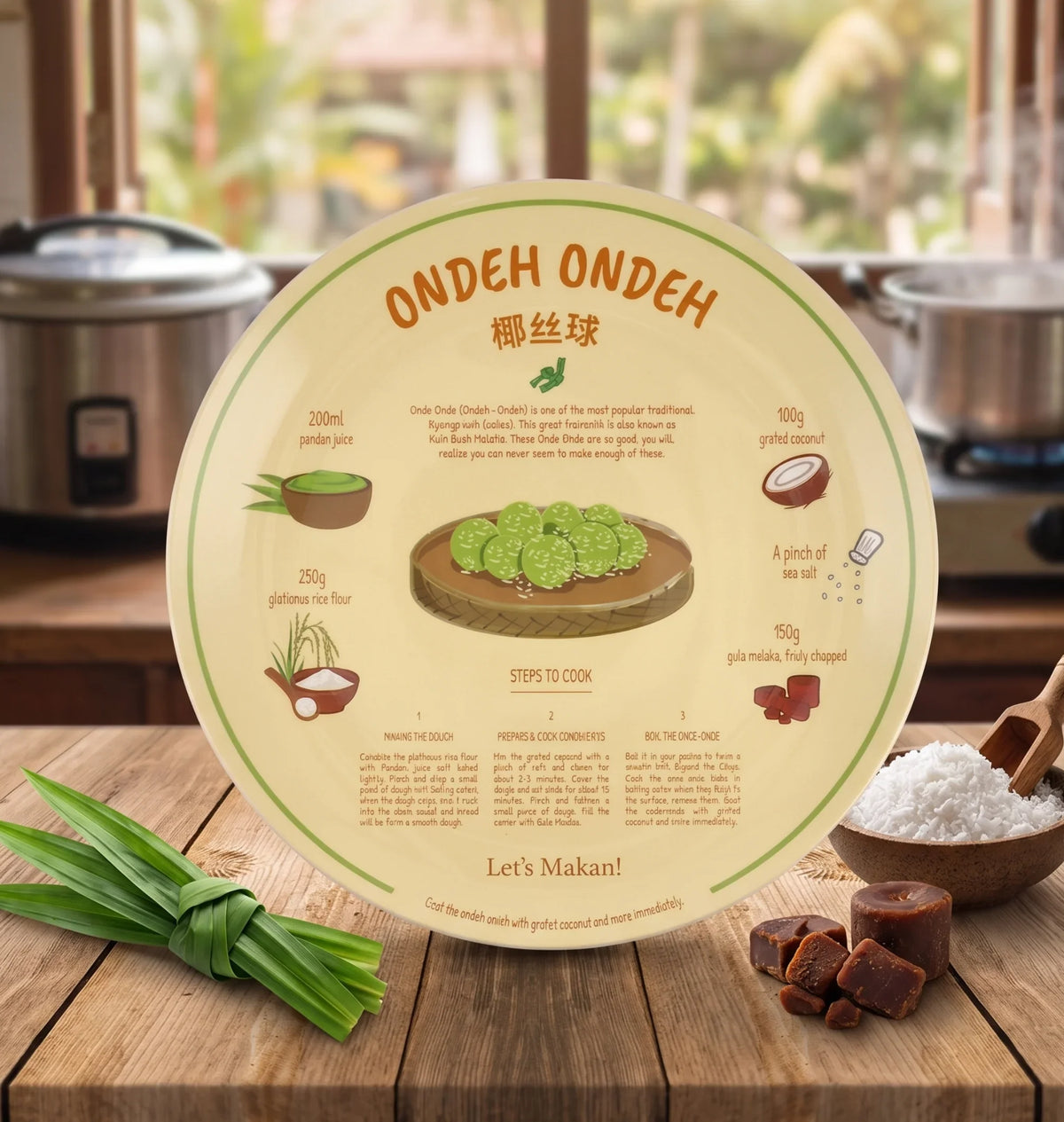 NOM | Recipe Plate (Ondeh Ondeh)