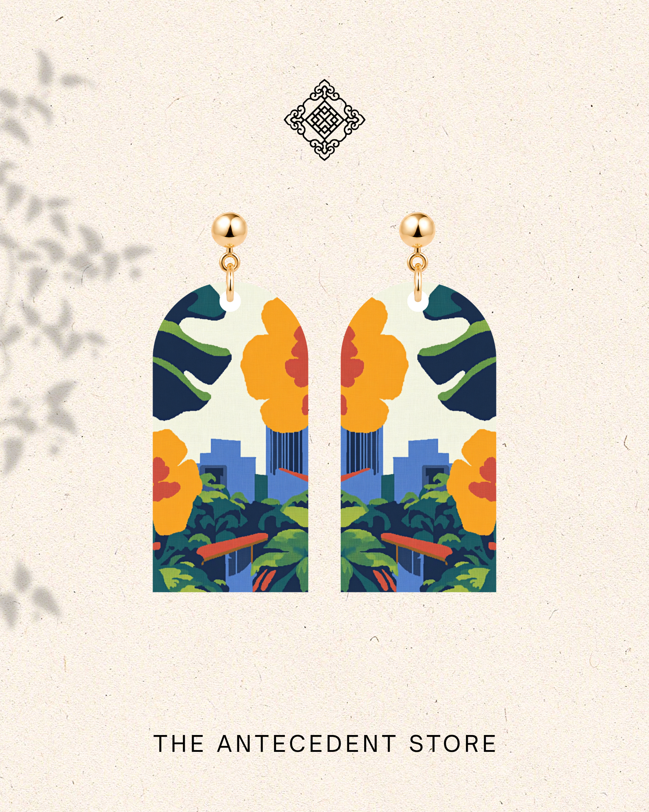 THE ANTECEDENT STORE | Singapore Skyline Earrings | Island Colours Series No. 03