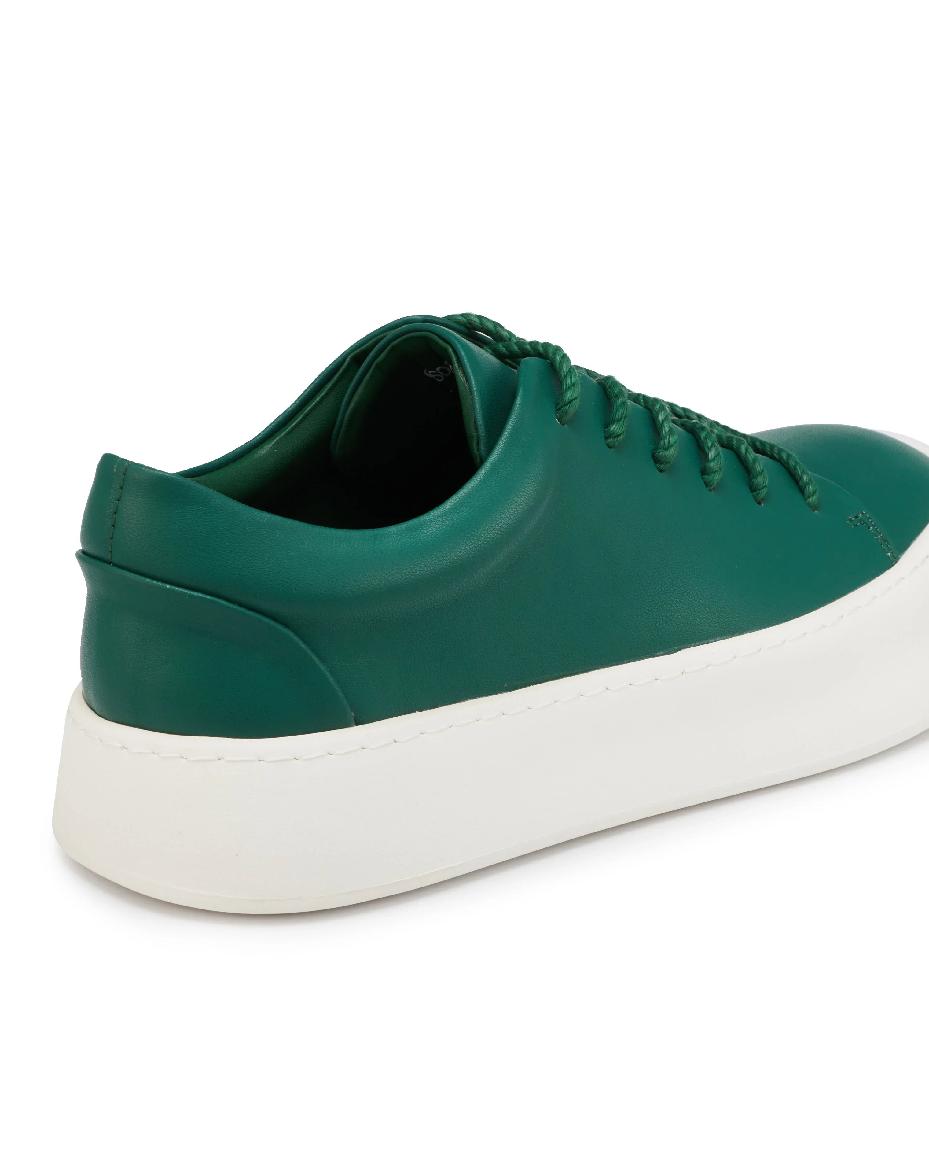 PROJECTWEAR | FALLON Low Cut Faux Leather Sneaker Green