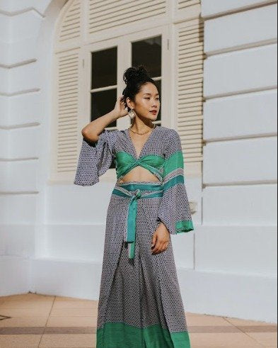 RAJA RANI | Crop Top & Pants Set