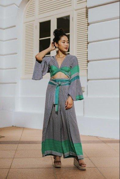 RAJA RANI | Crop Top & Pants Set