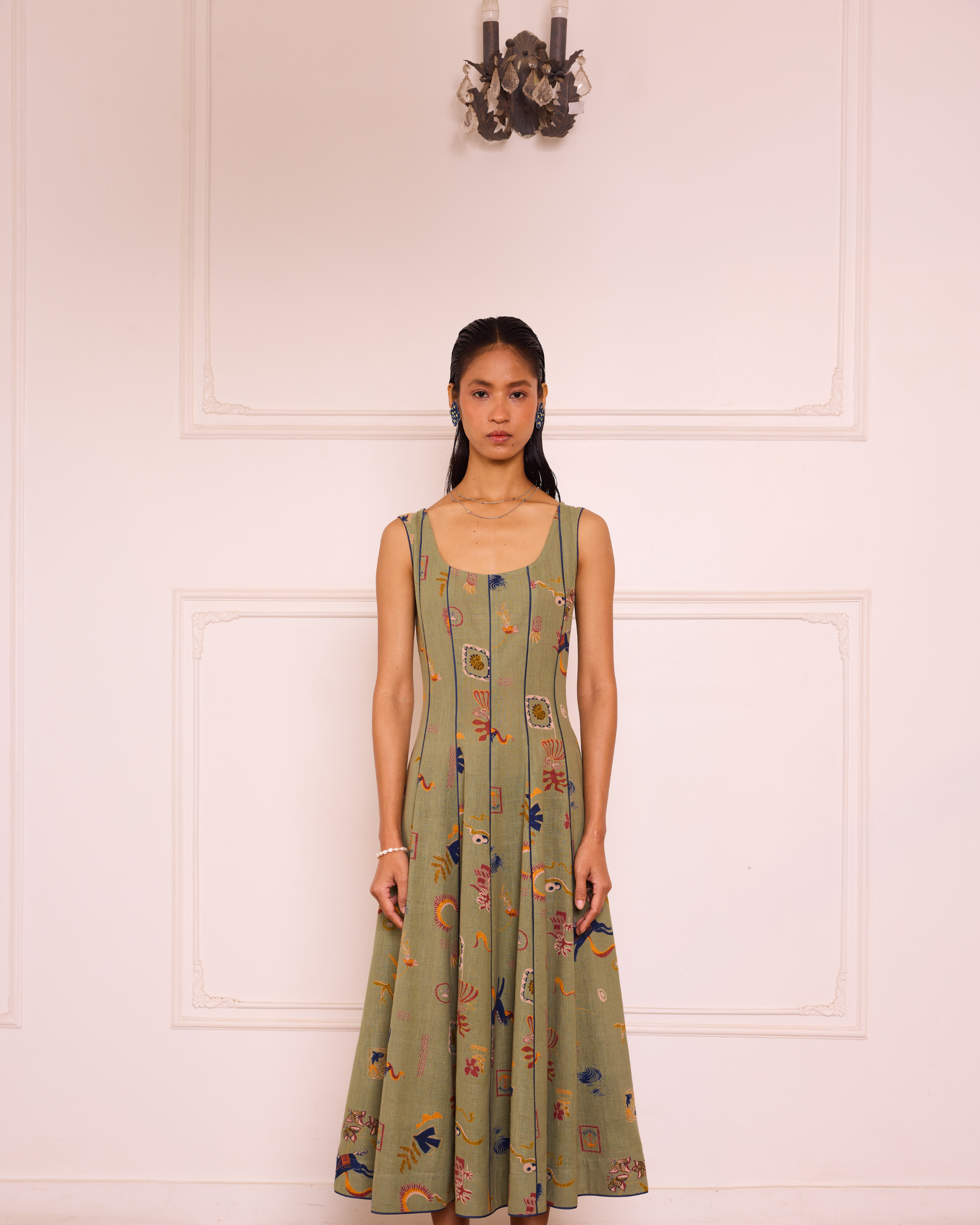 SUI | Bold Nights Handwoven Maxi Dress