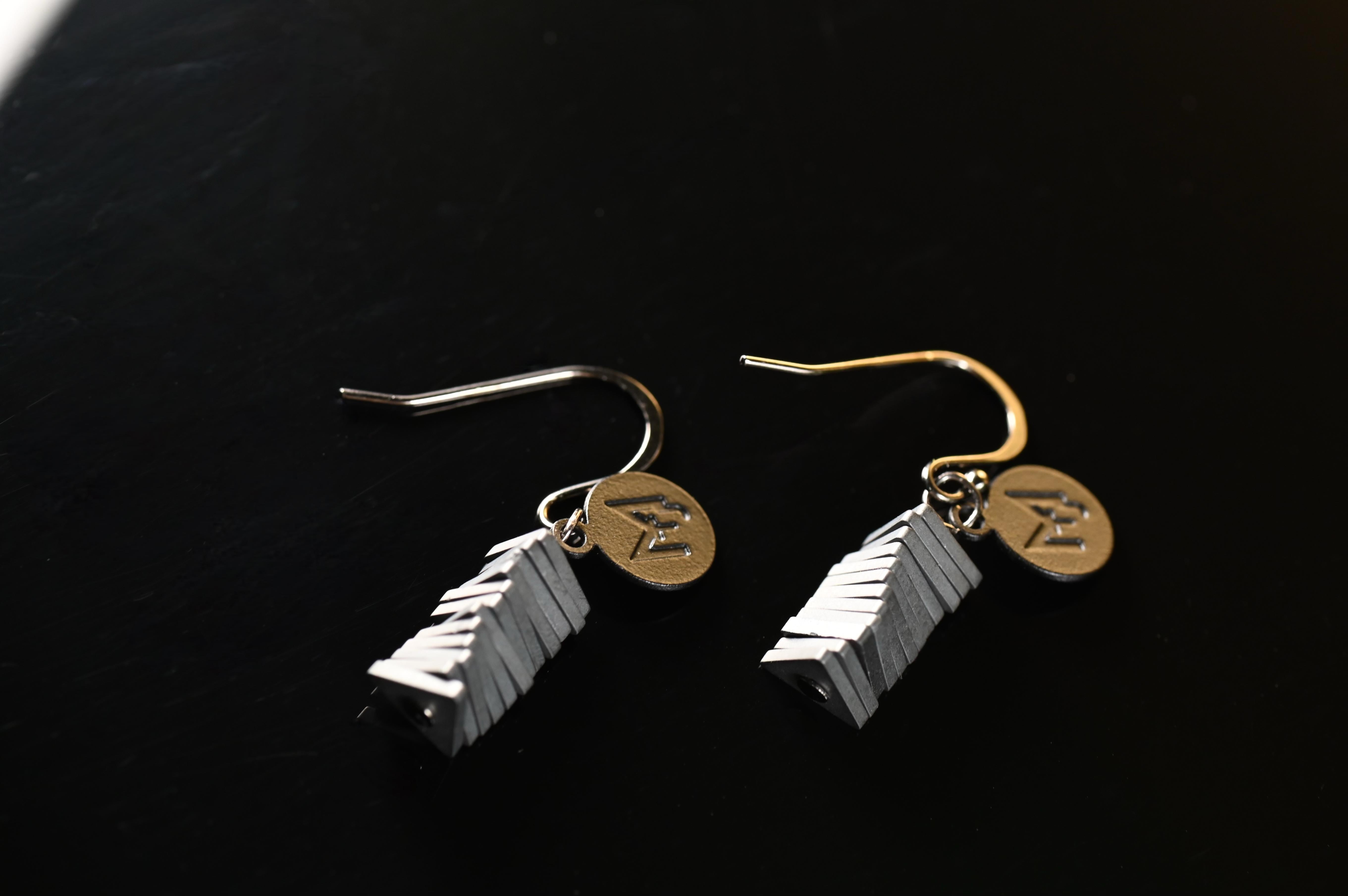 MARILYN TAN JEWELLERY | Electric Kinetic Hematite Hook Earrings