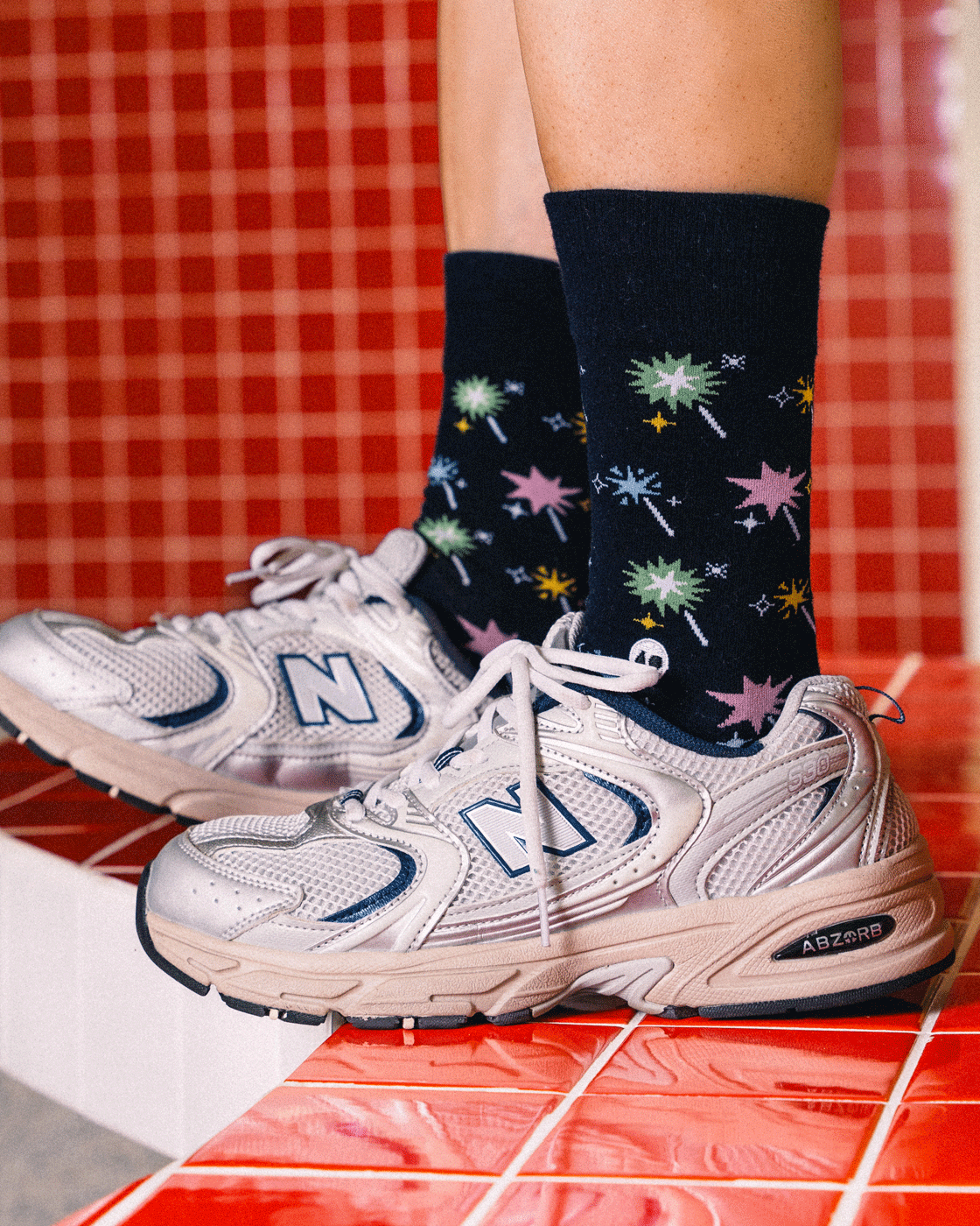 TALKING TOES | Glowing Sparklers Crew Sock