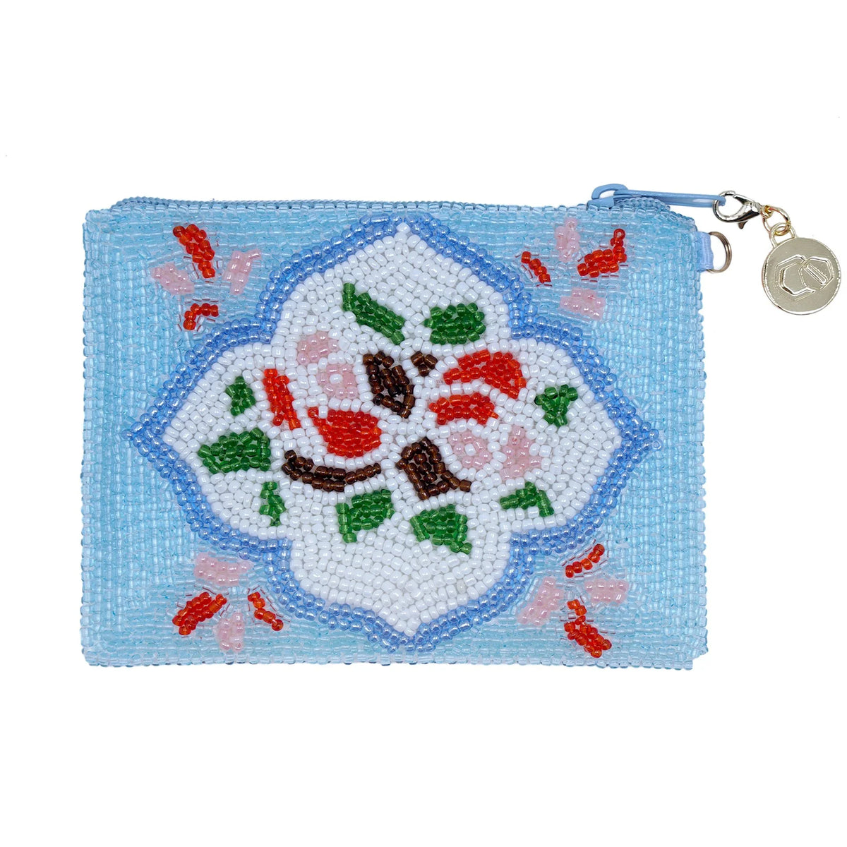 COCOONESE | Beaded Coin Purse - Spring Mosaic (BL)