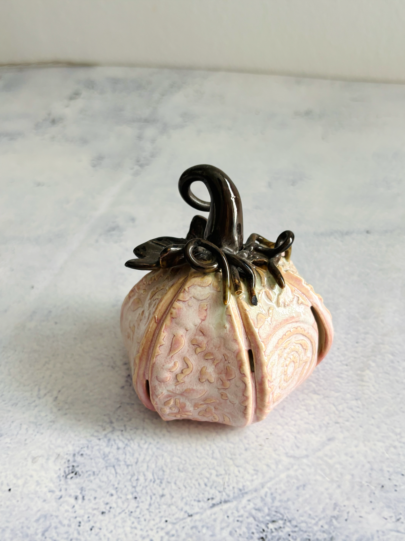 CERAMIC BY JAS | Handmade Ceramic Pumpkin Décor M