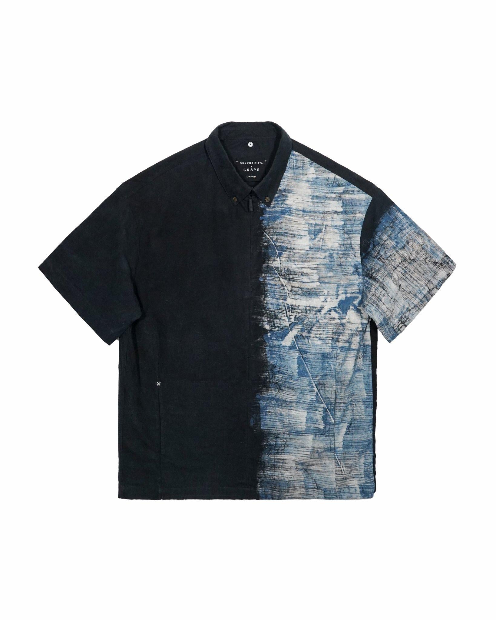 GRAYE | Sukkha Citta x GRAYE Batik Zipped Up Nerd Shirt