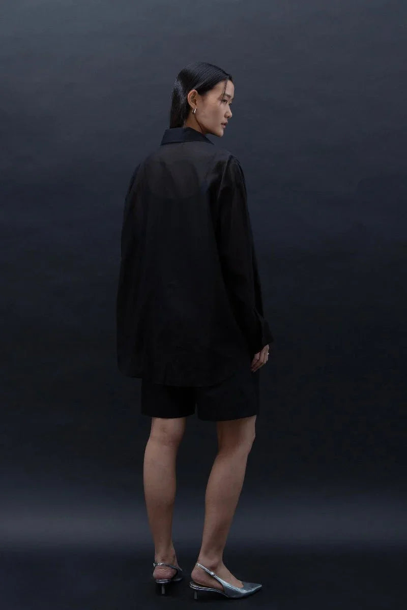 SAERO COLLECTIVE | Malgeun Tencel Shirt | Black