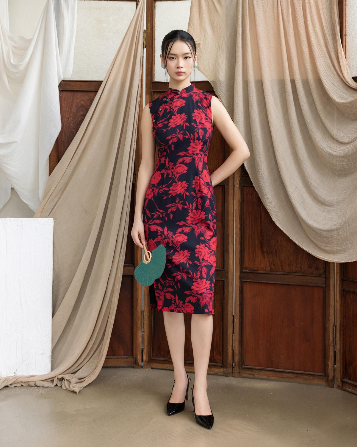 DOTTED LINE | Nancy Cheongsam Dress