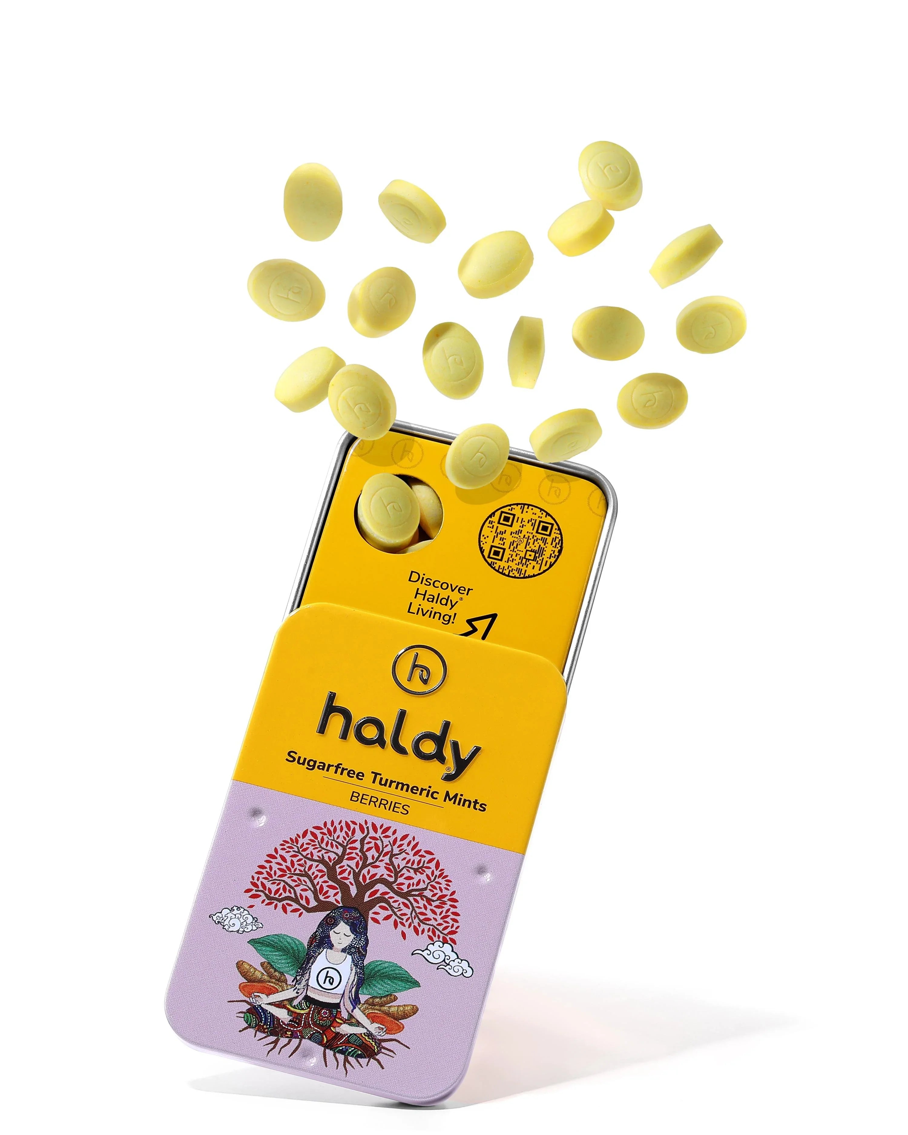 HALDY | Sugarfree Turmeric Mints - Berries (Single Pack)