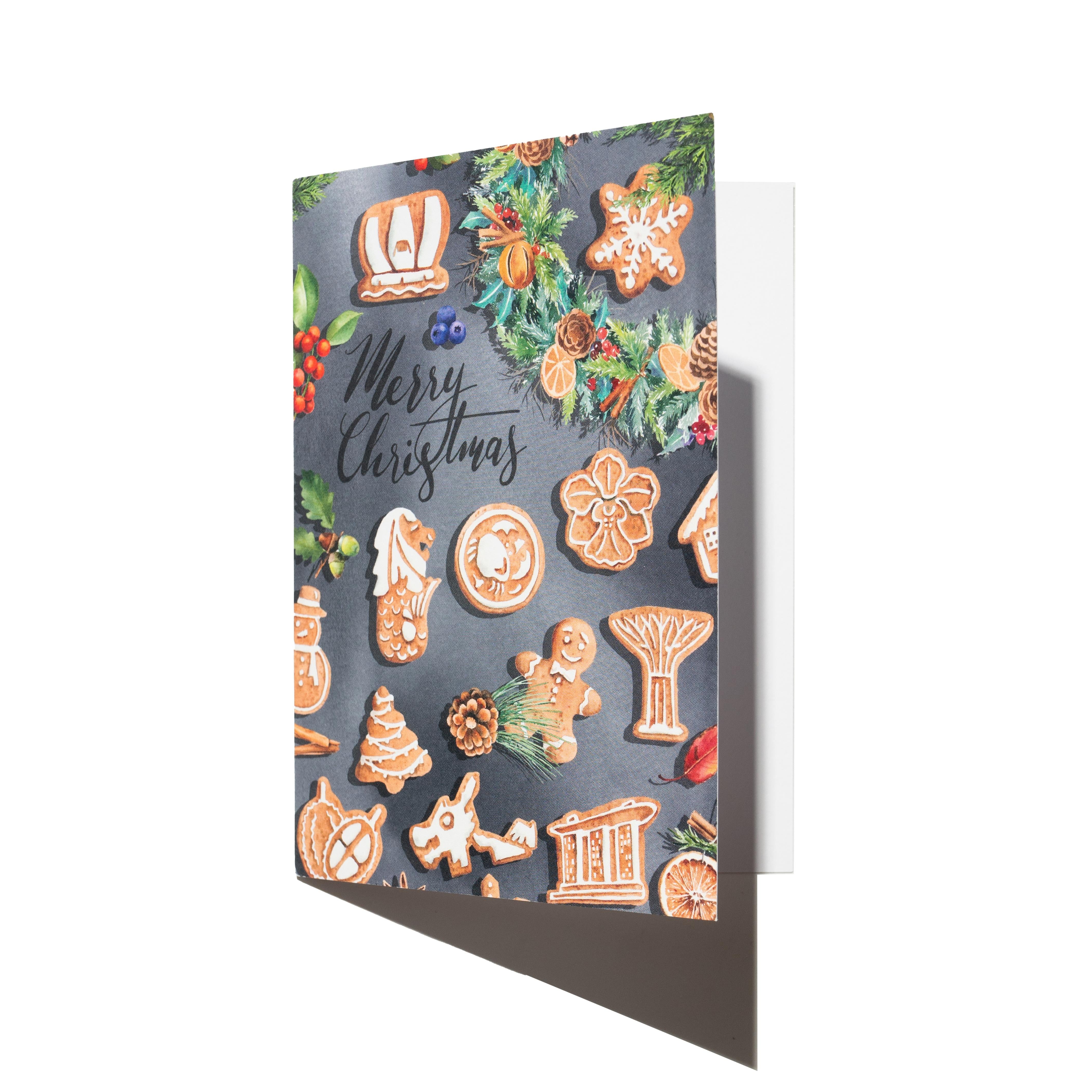 SINGLAPA | Gingerbread Greeting Card (Grey)