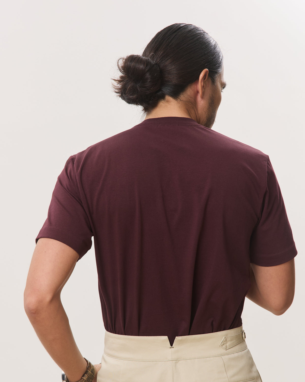 HOUSE OF ANON | Arlo Mock Neck Tee, Jersey