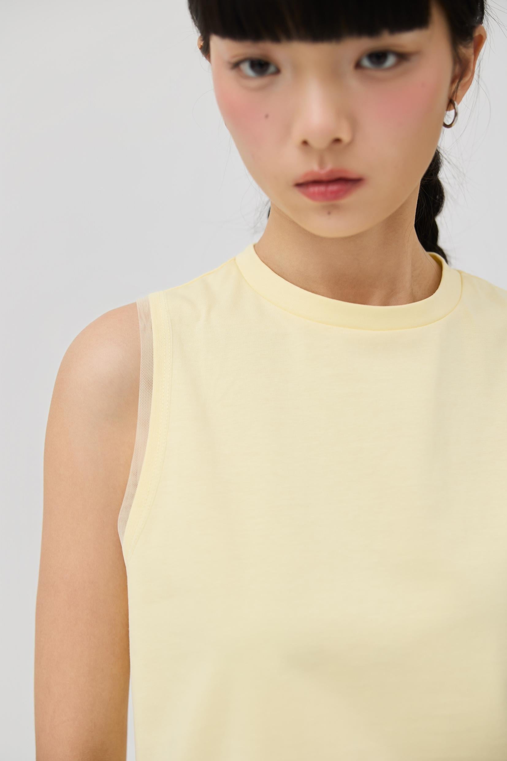 3EIGHTH | Kumo Muscle Tank | Butter Yellow