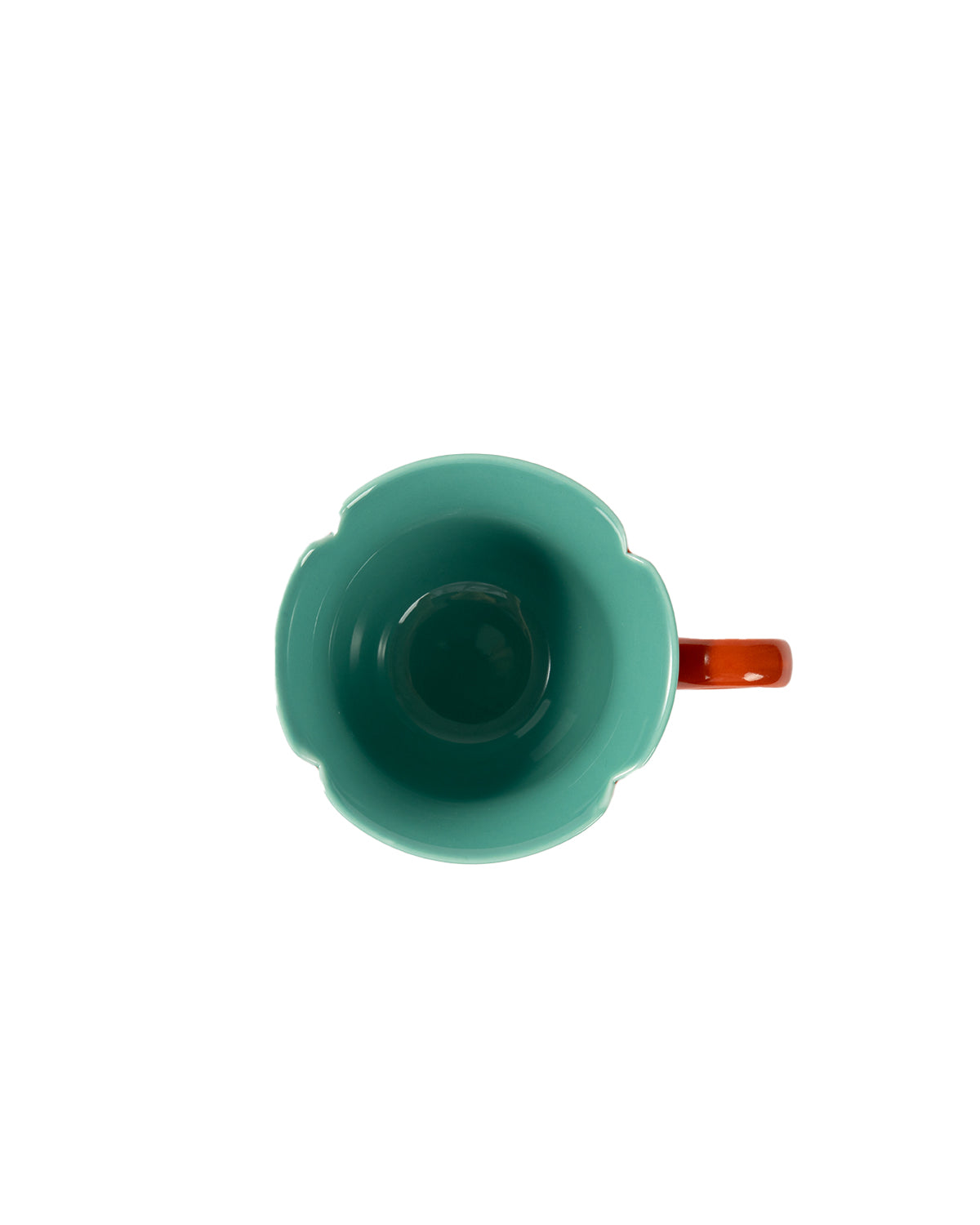CRAFILAB | Brick Red & Turquoise Flower Master Cup