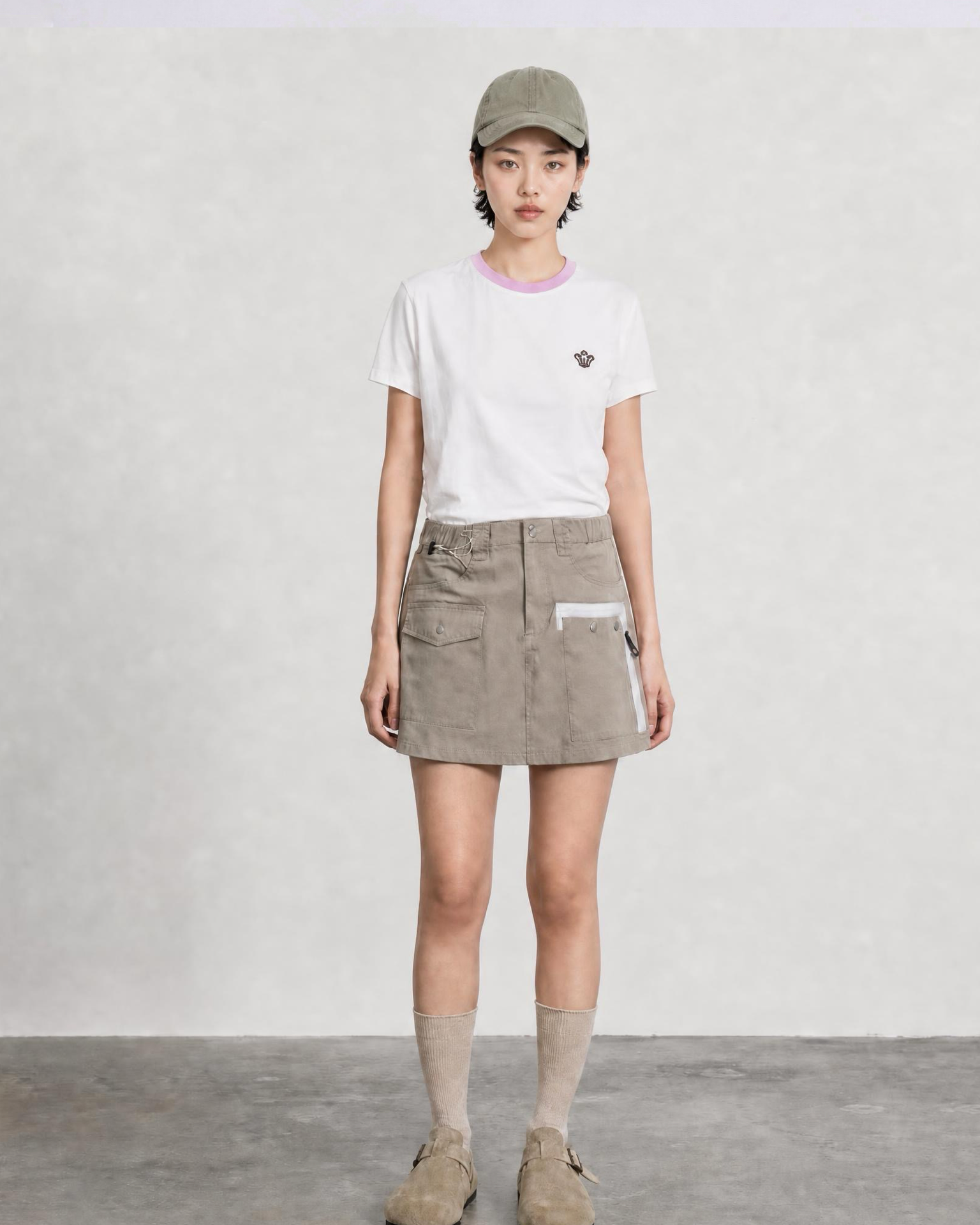 SPARROW GREEN | MEL II waistFAST Utility Skort