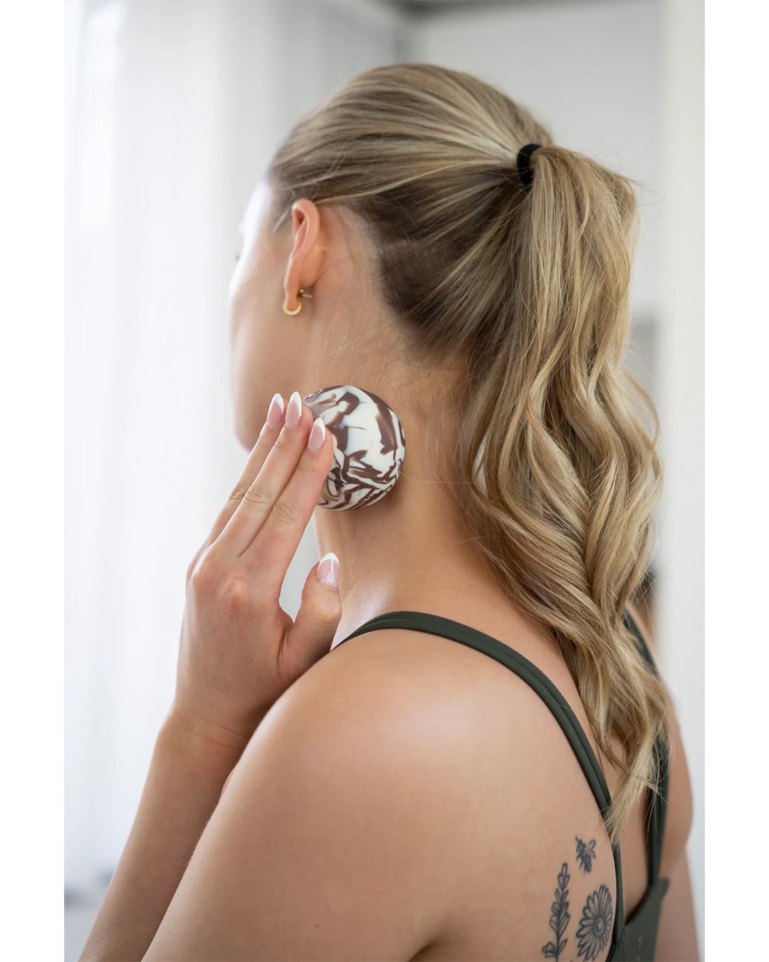 BAHE | Soothe & Restore Massage Ball - Cocoa Marble