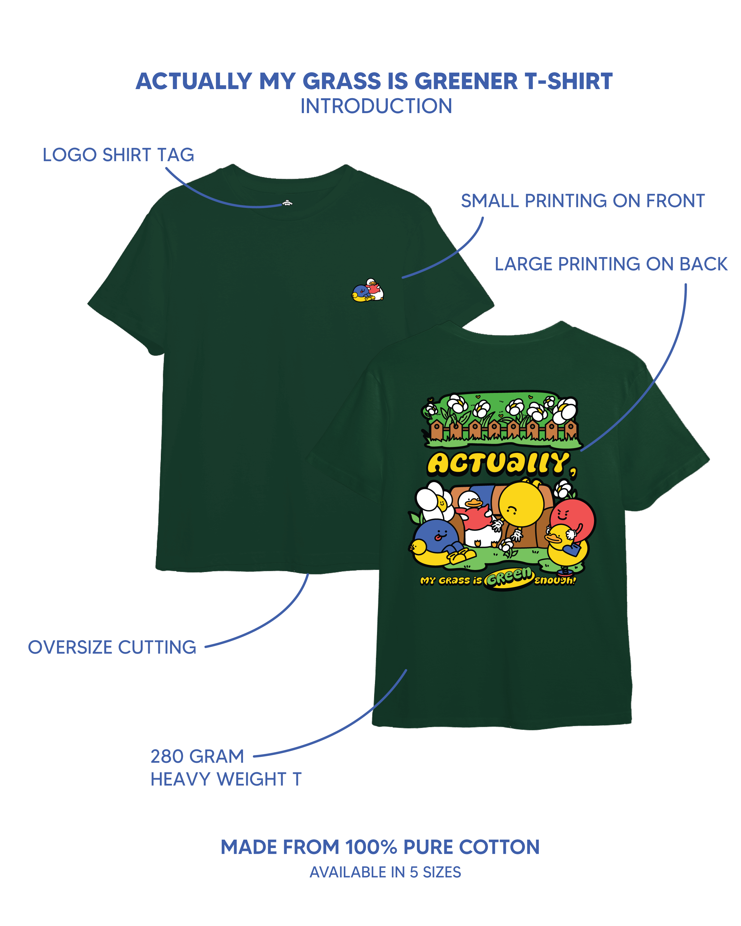 THE EVERYDAY CLUB | Actually, My Grass Is Green Enough T-Shirt