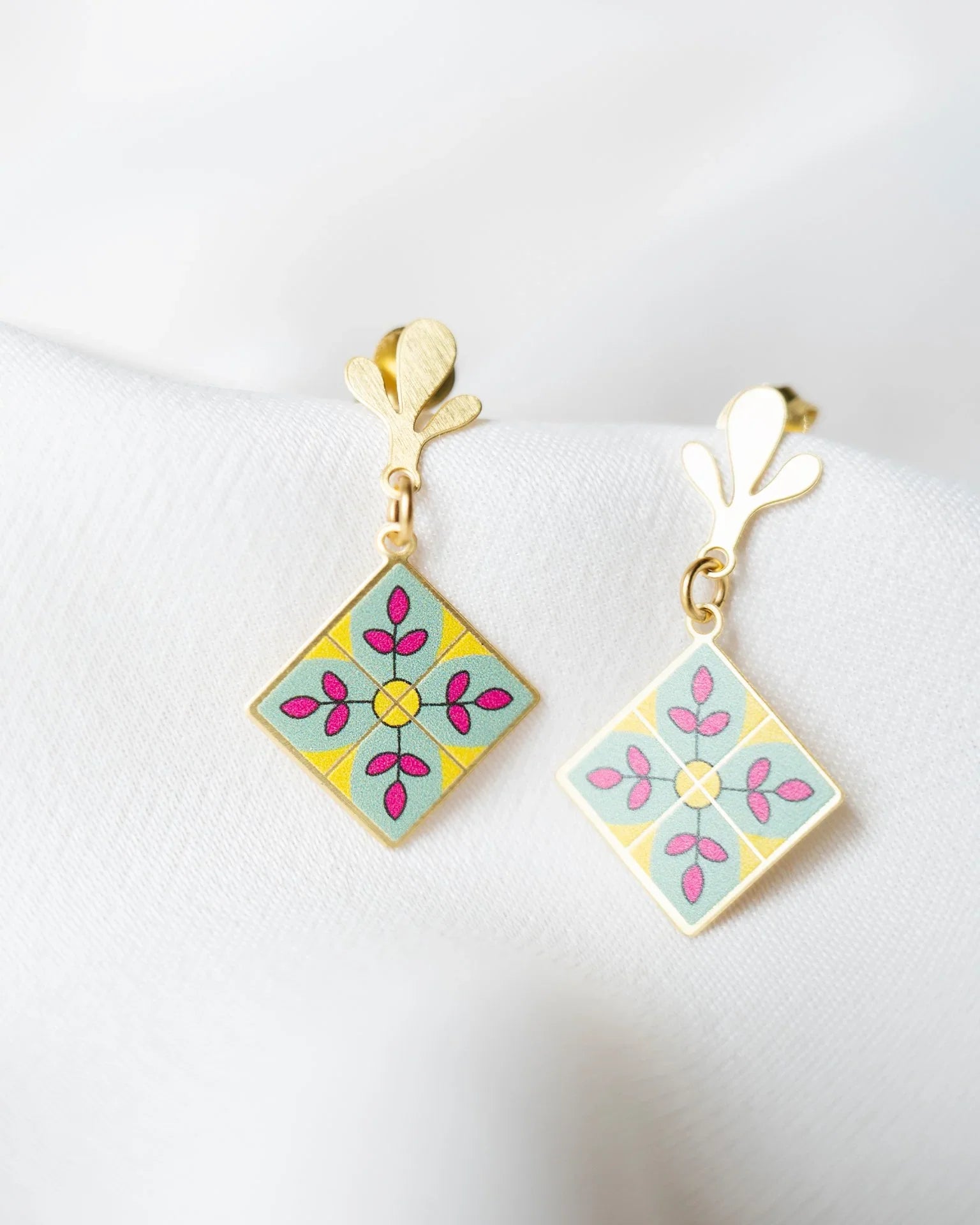 EMBRACE JEWELLERY | Peranakan Tile Earrings