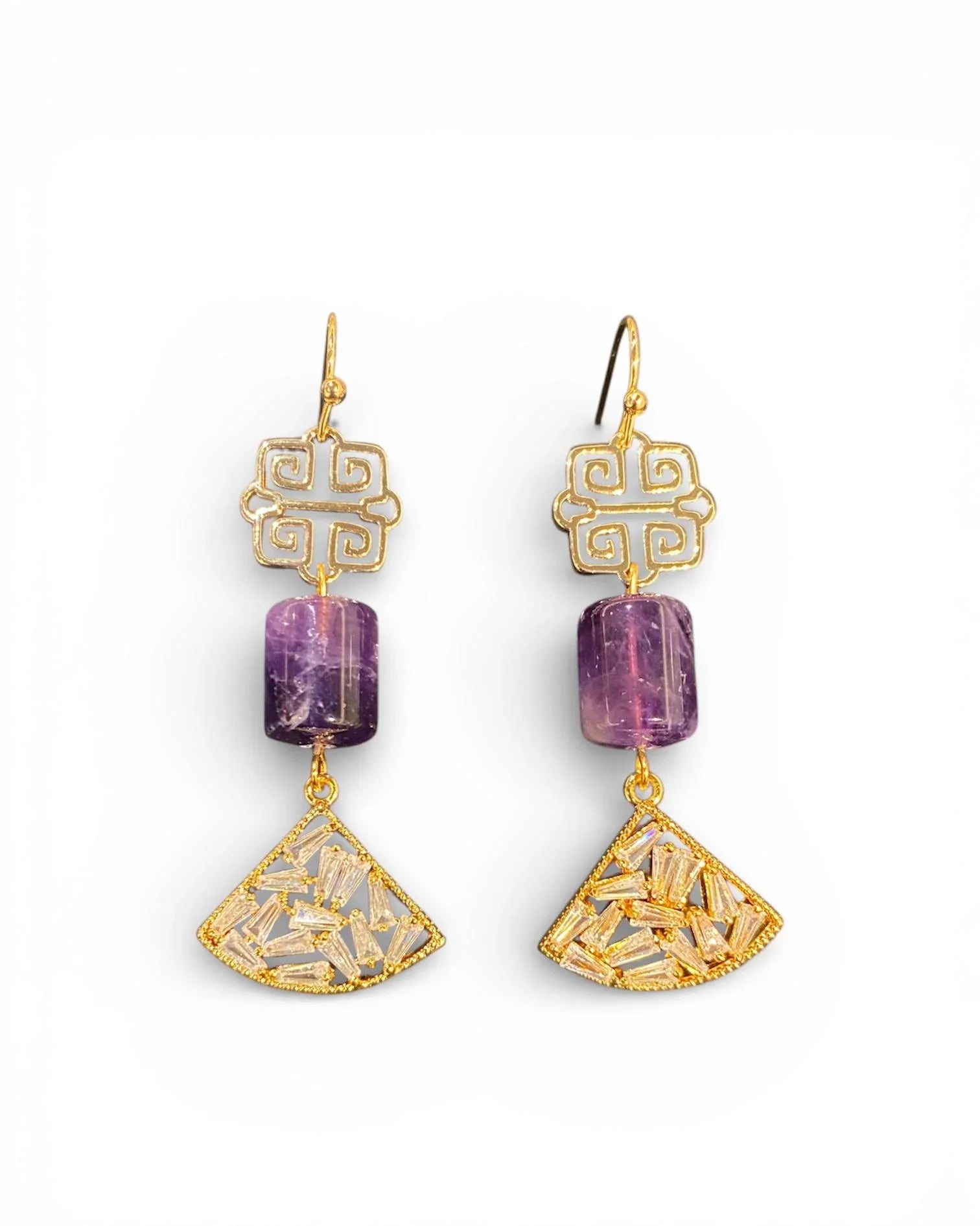 THE ANTECEDENT STORE | E - Strength & Serenity Amethyst Earrings
