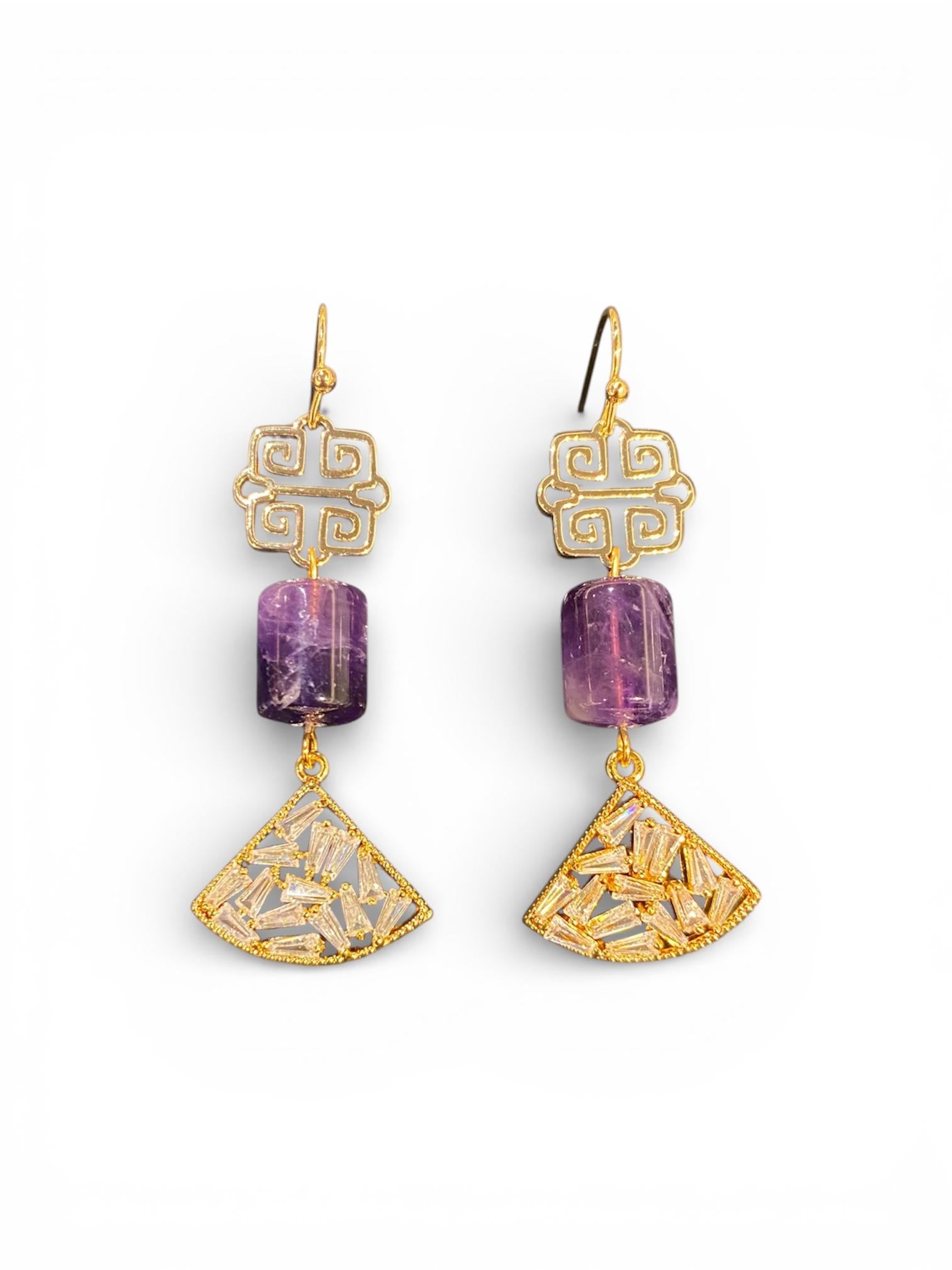 THE ANTECEDENT STORE | E - Strength & Serenity Amethyst Earrings