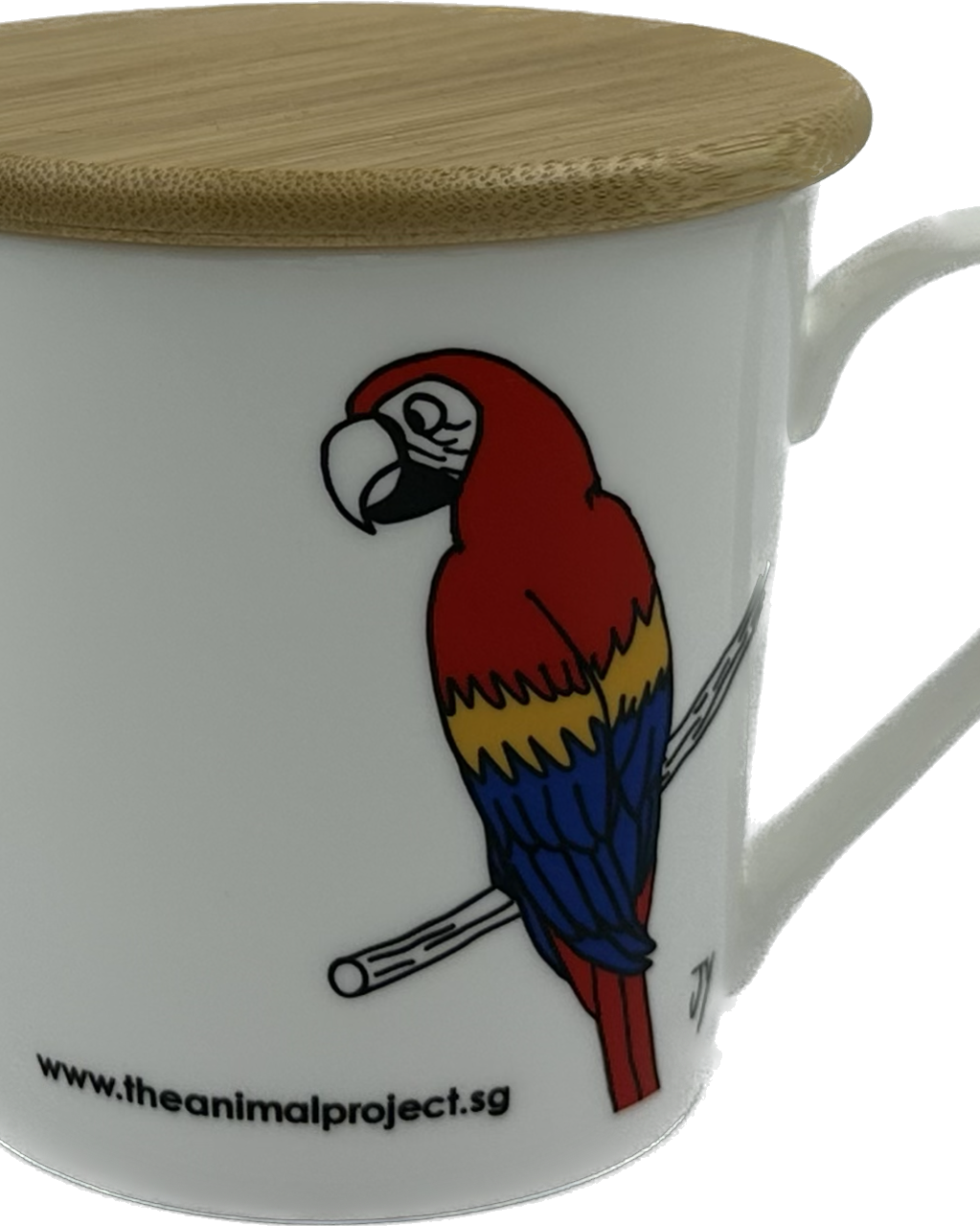 THE ANIMAL PROJECT | Wide Tapered Mug With Bamboo Lid