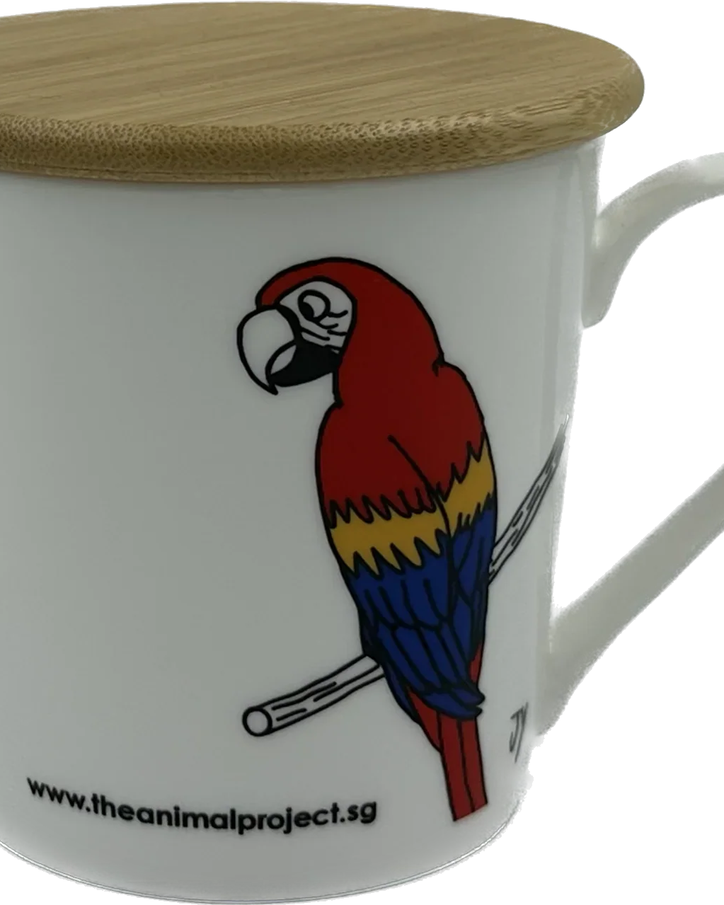 THE ANIMAL PROJECT | Wide Tapered Mug With Bamboo Lid