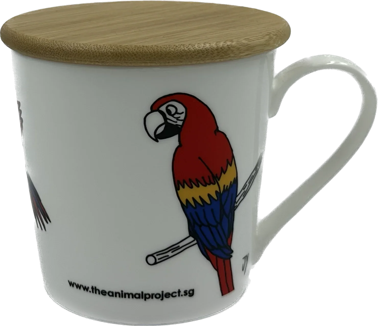 THE ANIMAL PROJECT | Wide Tapered Mug With Bamboo Lid